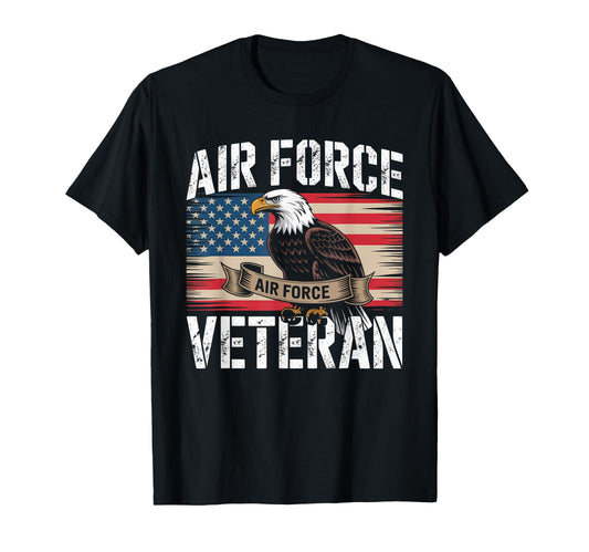 Air Force Veteran Us American T-Shirt - Casual Everyday Wear Men Women - T-Shirt, Sweatshirt, Hoodie