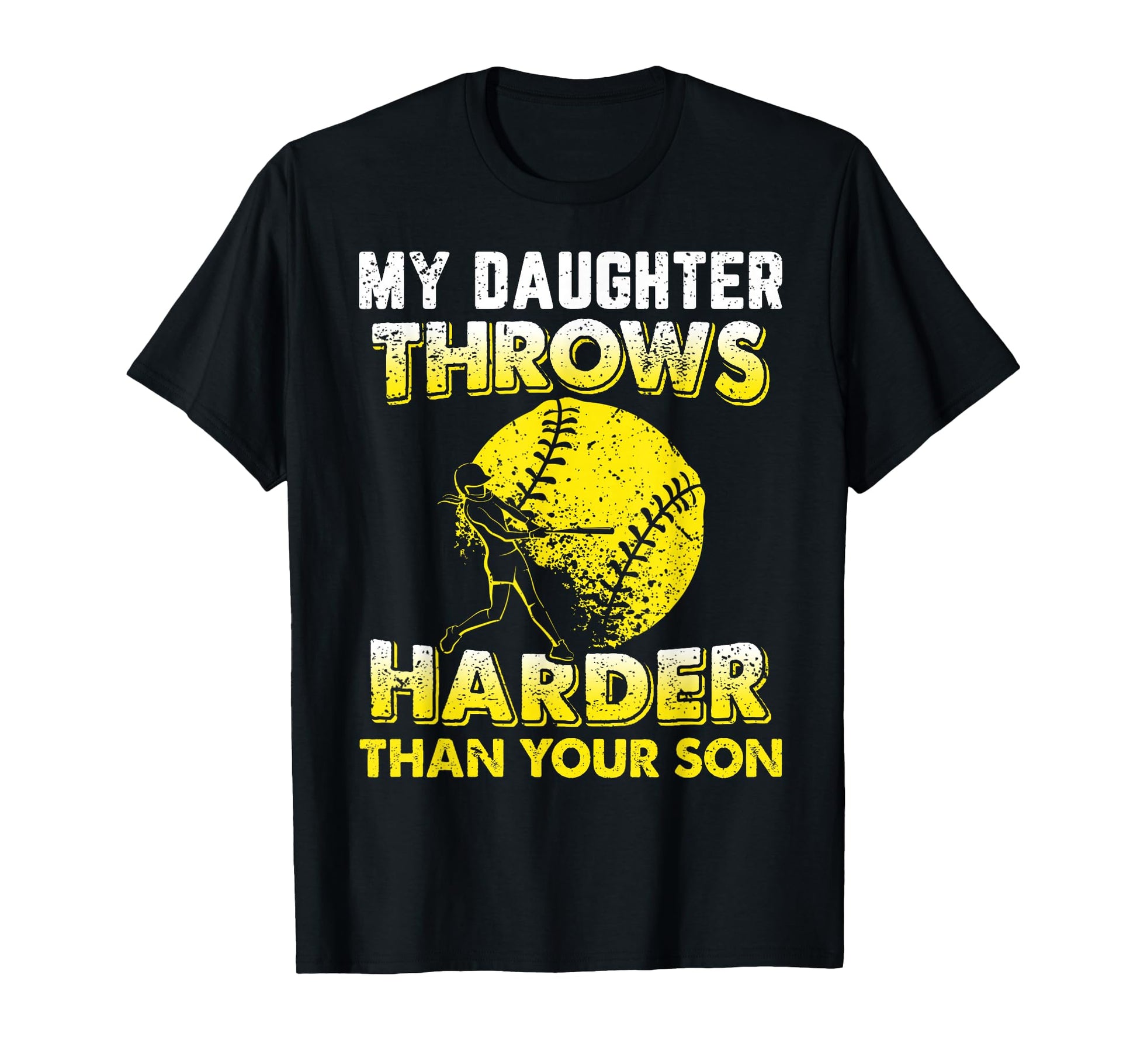 Funny Softball Dad Shirts My Daughter T-Shirt - Minimalist Print Men Women - T-Shirt, Sweatshirt, Hoodie