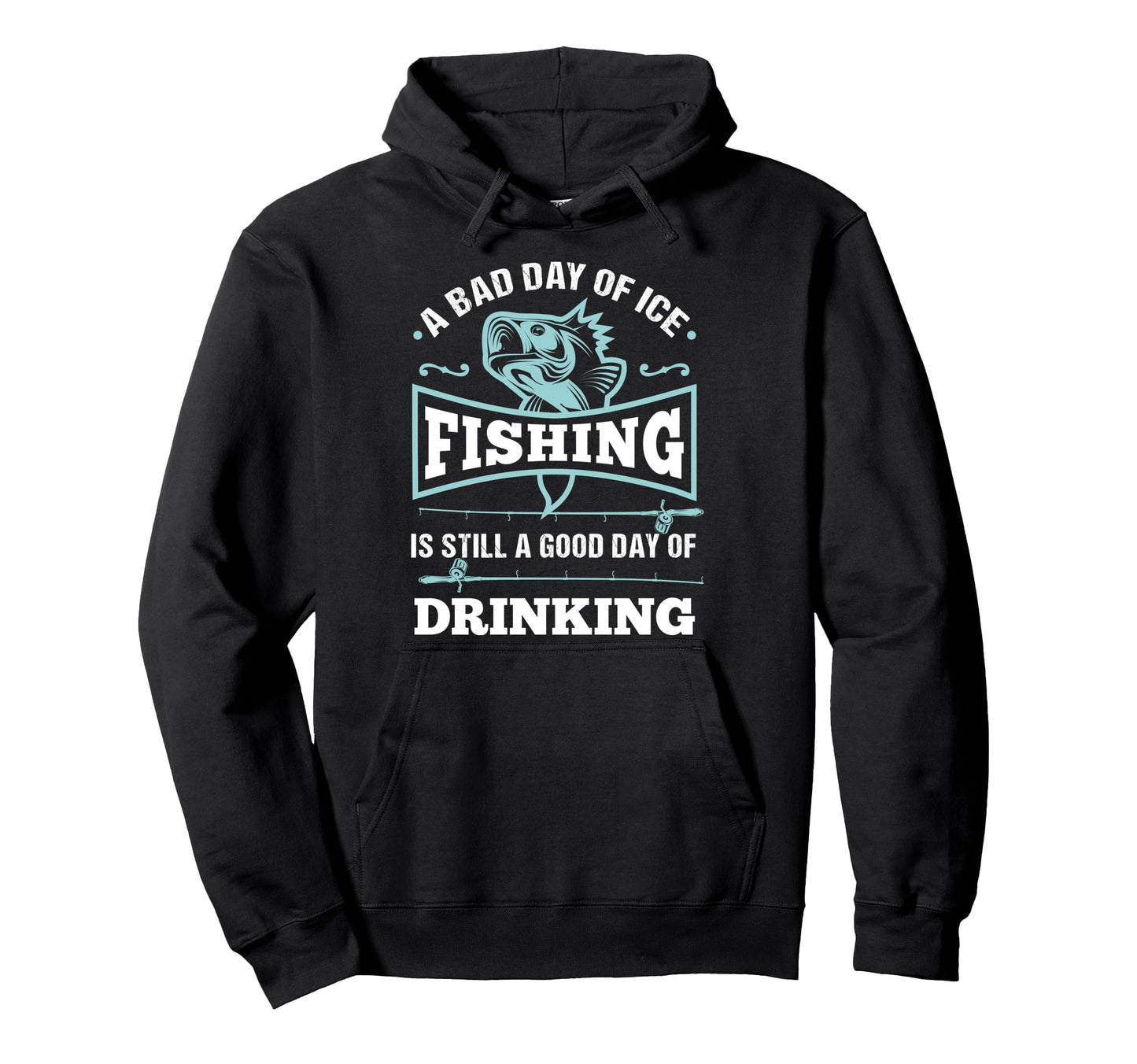 Funny Ice Fishing And Drinking Beer Hoodie - Aesthetic Graphic Men Women - T-Shirt, Sweatshirt, Hoodie