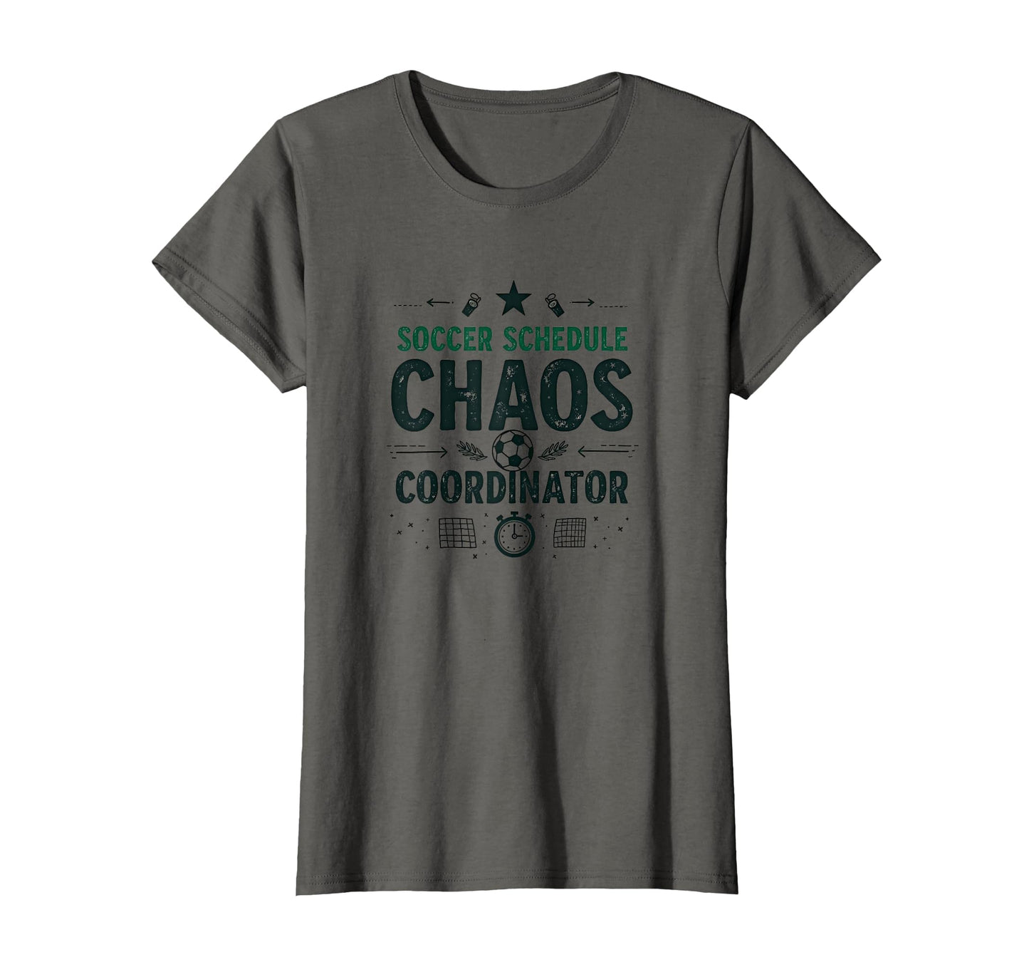 Soccer Schedule Chaos Coordinator Mom T-Shirt - Trendy Graphic for Adults - T-Shirt, Sweatshirt, Hoodie