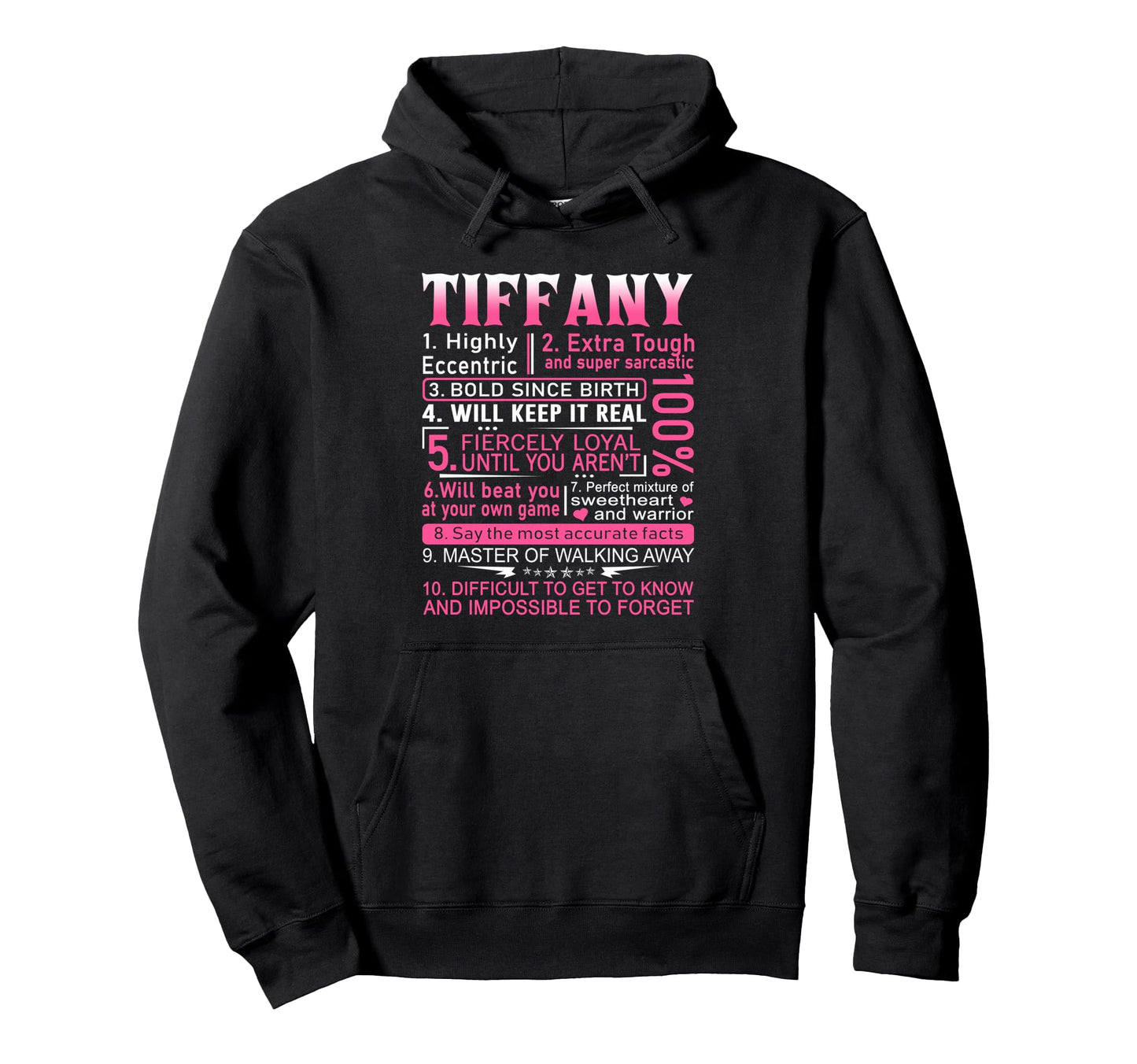 Tiffany Name Personalized Tiffany Hoodie - Casual Everyday Wear for Adults - T-Shirt, Sweatshirt, Hoodie