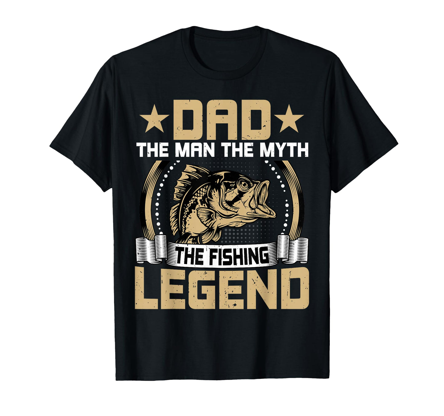 Dad Fishing Legend Dad Fisherman Fathers T-Shirt - Graphic Print Men Women - T-Shirt, Sweatshirt, Hoodie