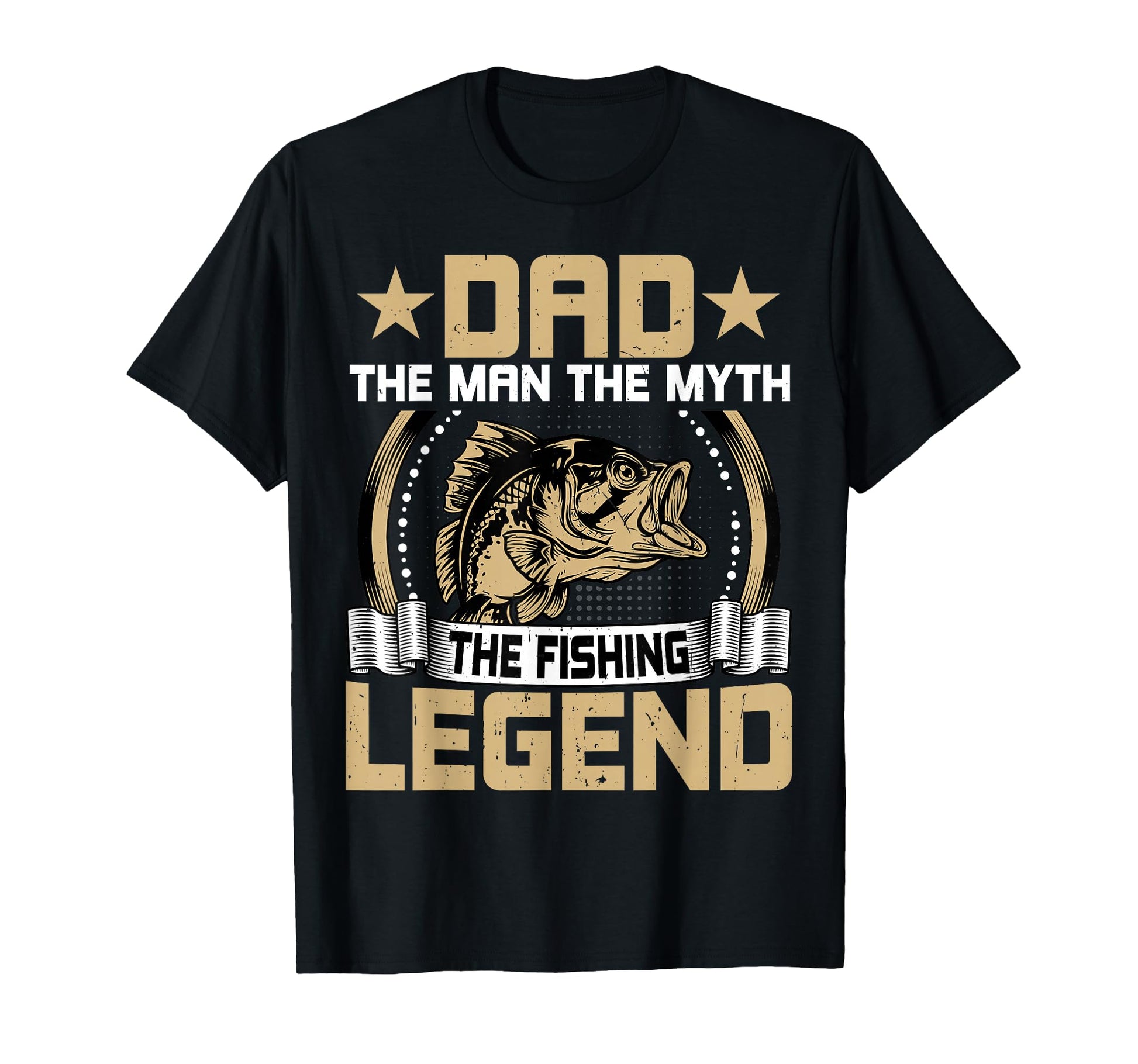 Dad Fishing Legend Dad Fisherman Fathers T-Shirt - Graphic Print Men Women - T-Shirt, Sweatshirt, Hoodie
