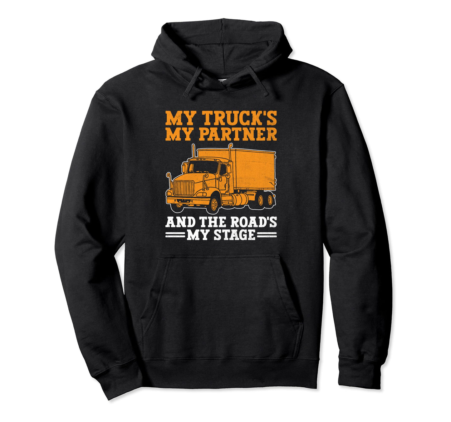 Trucker Driving Dad Trucker Father Hoodie - Casual Everyday Wear Men Women - T-Shirt, Sweatshirt, Hoodie
