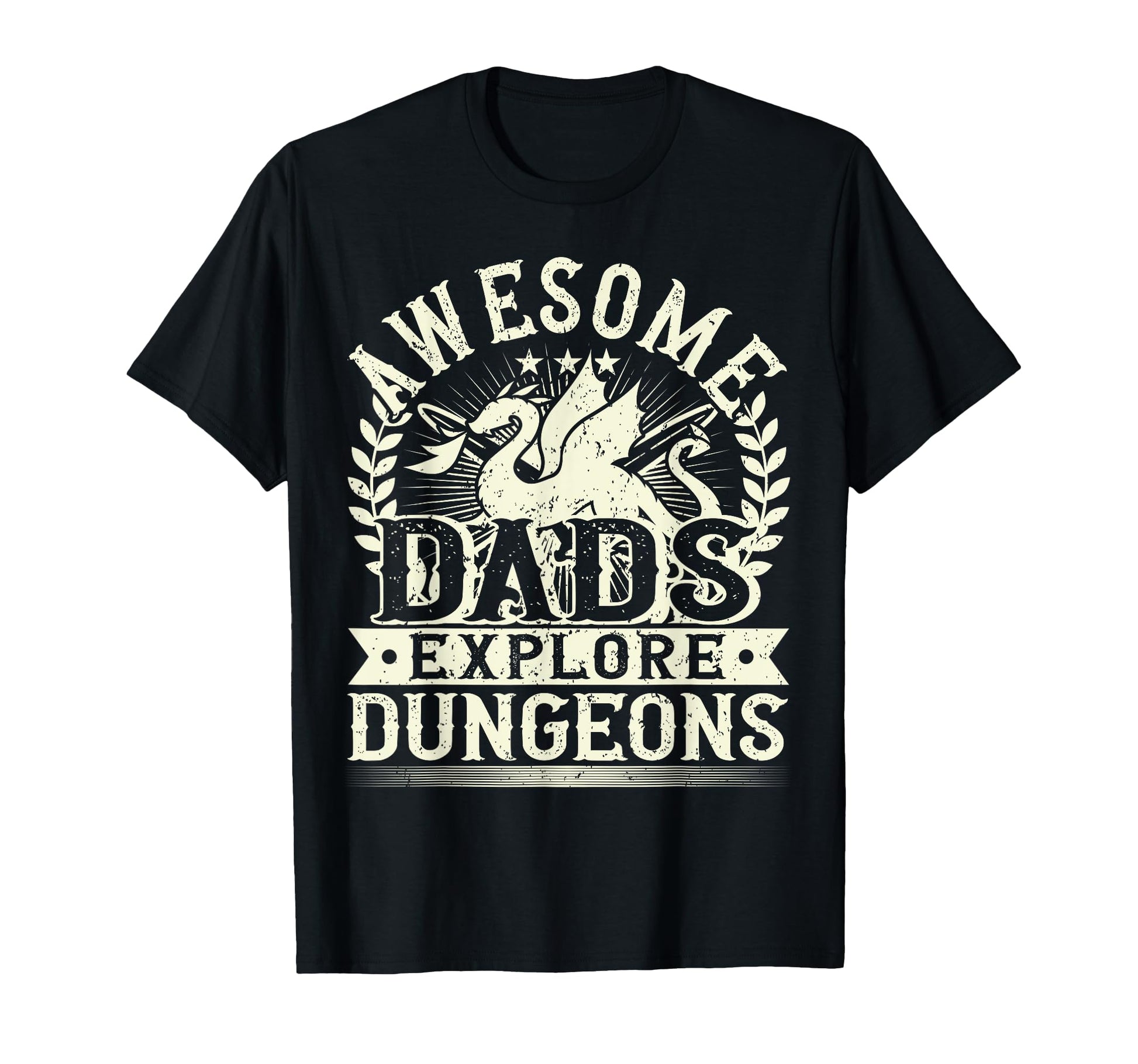Awesome Dads Explore Rpg Gaming Board T-Shirt - Graphic Print for Adults - T-Shirt, Sweatshirt, Hoodie
