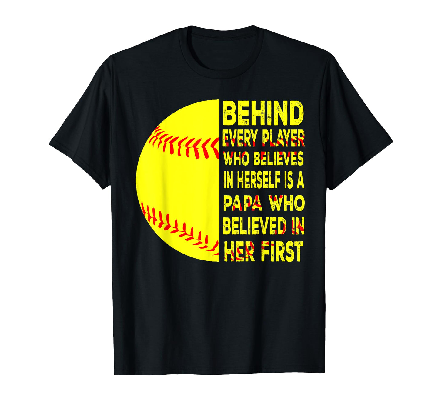 Behind Every Player Is Papa Happy T-Shirt - Custom Art Print Men Women - T-Shirt, Sweatshirt, Hoodie