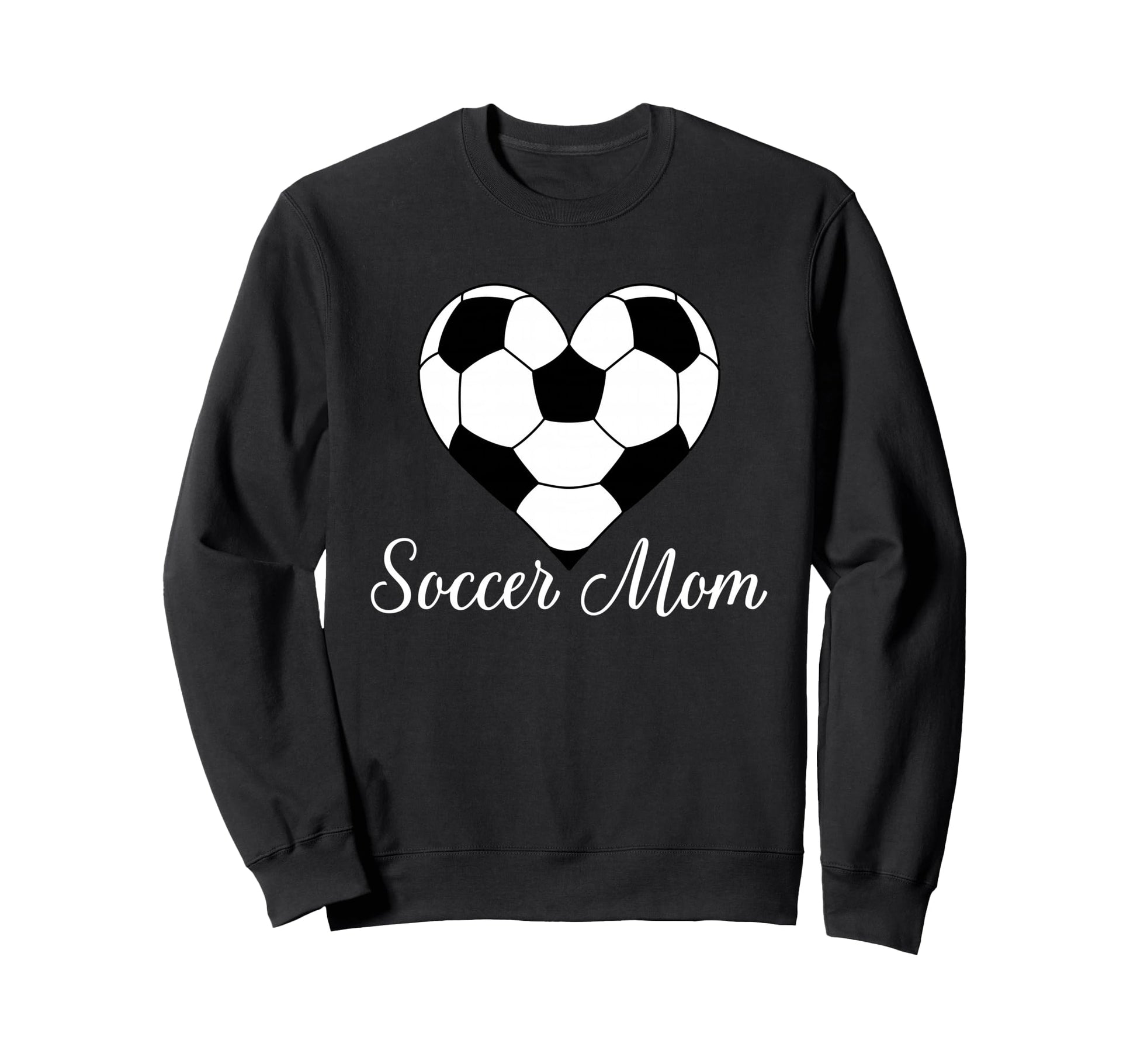 Soccer Mom Heart Soccer Ball Funny Sweatshirt - Novelty Apparel Men Women - T-Shirt, Sweatshirt, Hoodie