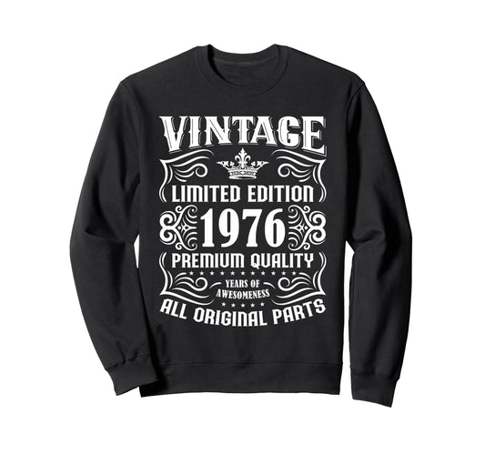 1976 T Shirts Funny 50Th Birthday Sweatshirt - Unique Graphic Unisex - T-Shirt, Sweatshirt, Hoodie