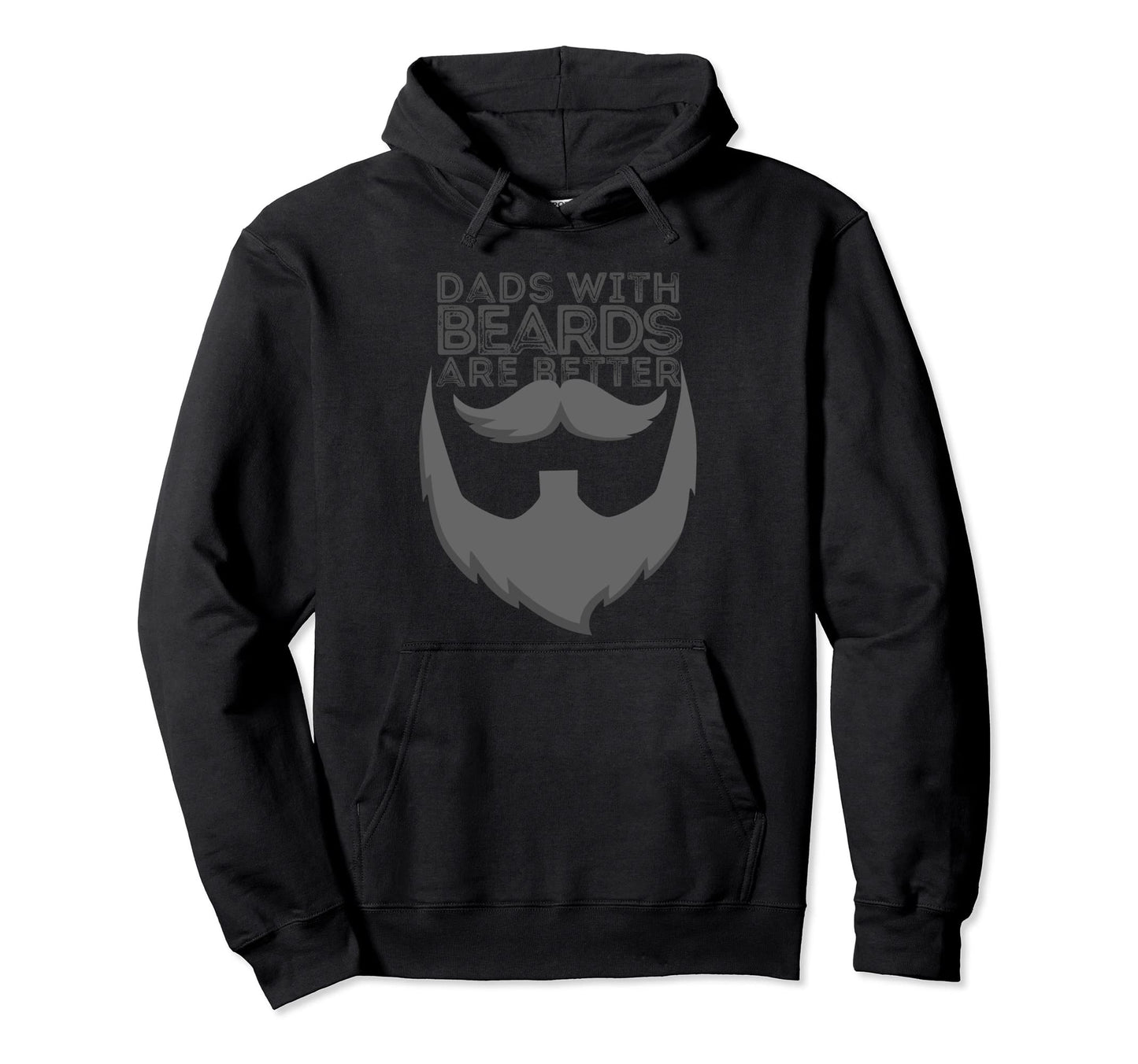 Dads Beards Are Better Distressed Bearded Hoodie - Trendy Graphic Men Women - T-Shirt, Sweatshirt, Hoodie