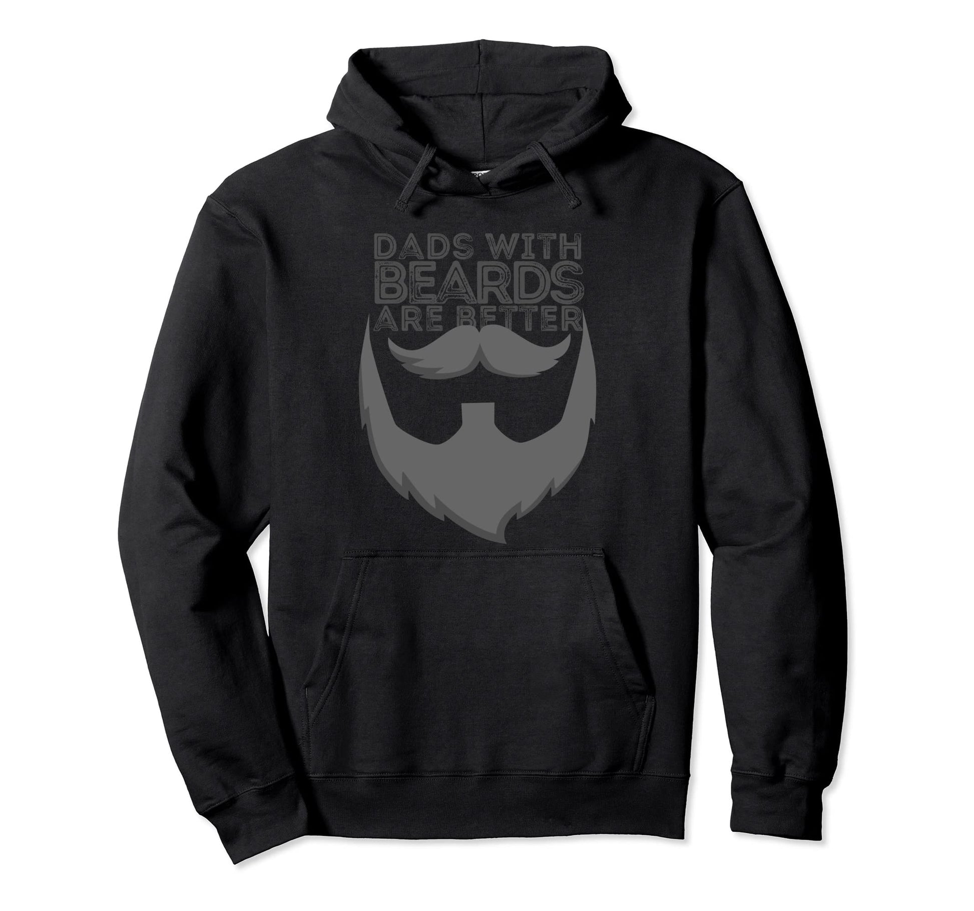 Dads Beards Are Better Distressed Bearded Hoodie - Trendy Graphic Men Women - T-Shirt, Sweatshirt, Hoodie