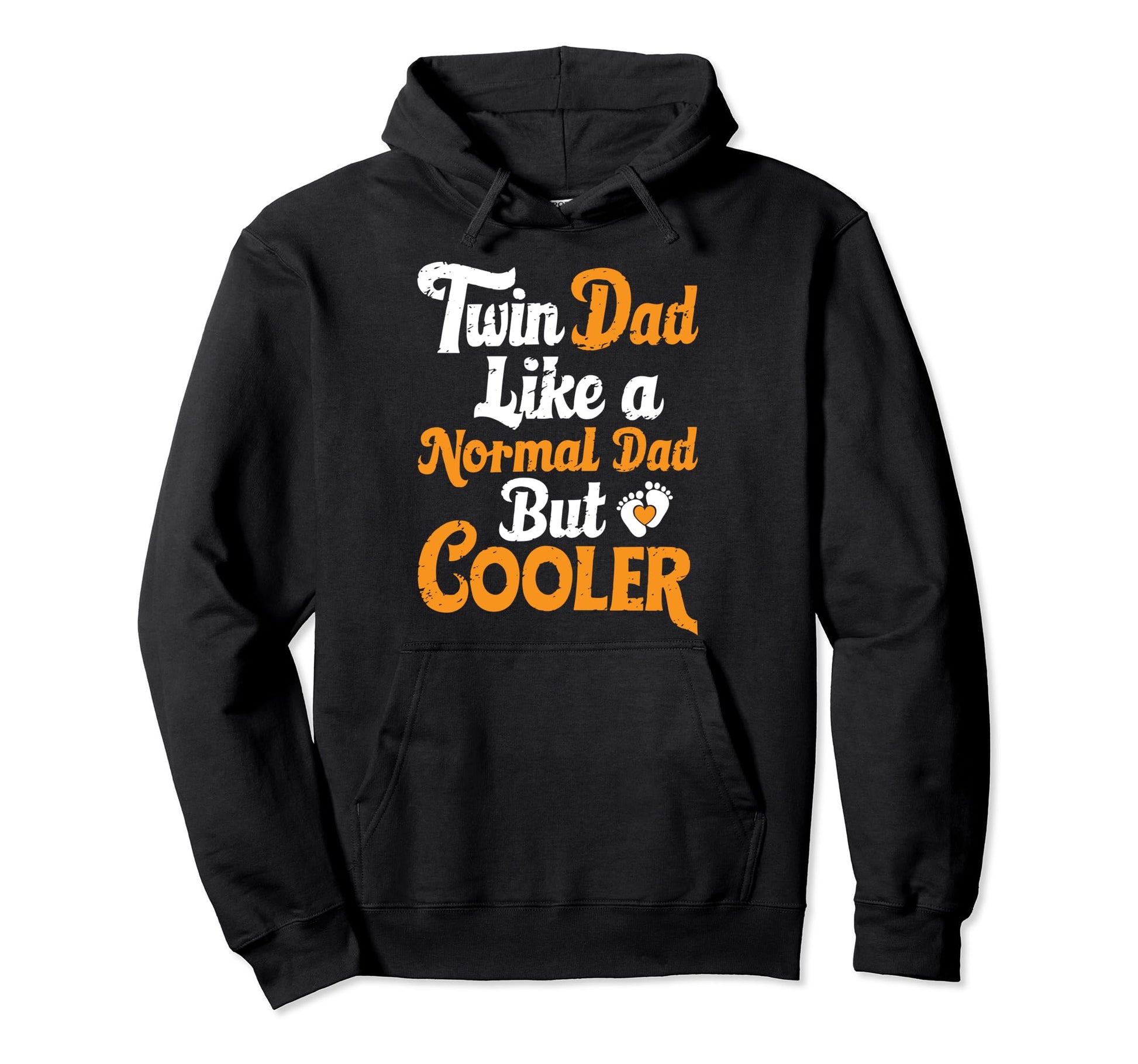 Cooler Twin Dad Novelty Funny Hoodie - Casual Everyday Wear for Adults - T-Shirt, Sweatshirt, Hoodie