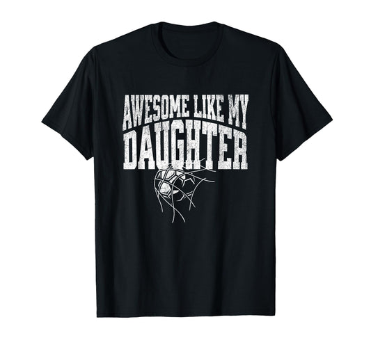 Awesome Like My Daughter Football T-Shirt - Aesthetic Graphic for Adults - T-Shirt, Sweatshirt, Hoodie