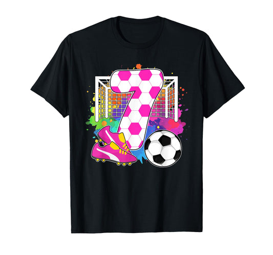 7 Years Old Birthday 7Th Birthday T-Shirt - Custom Art Print for Adults - T-Shirt, Sweatshirt, Hoodie