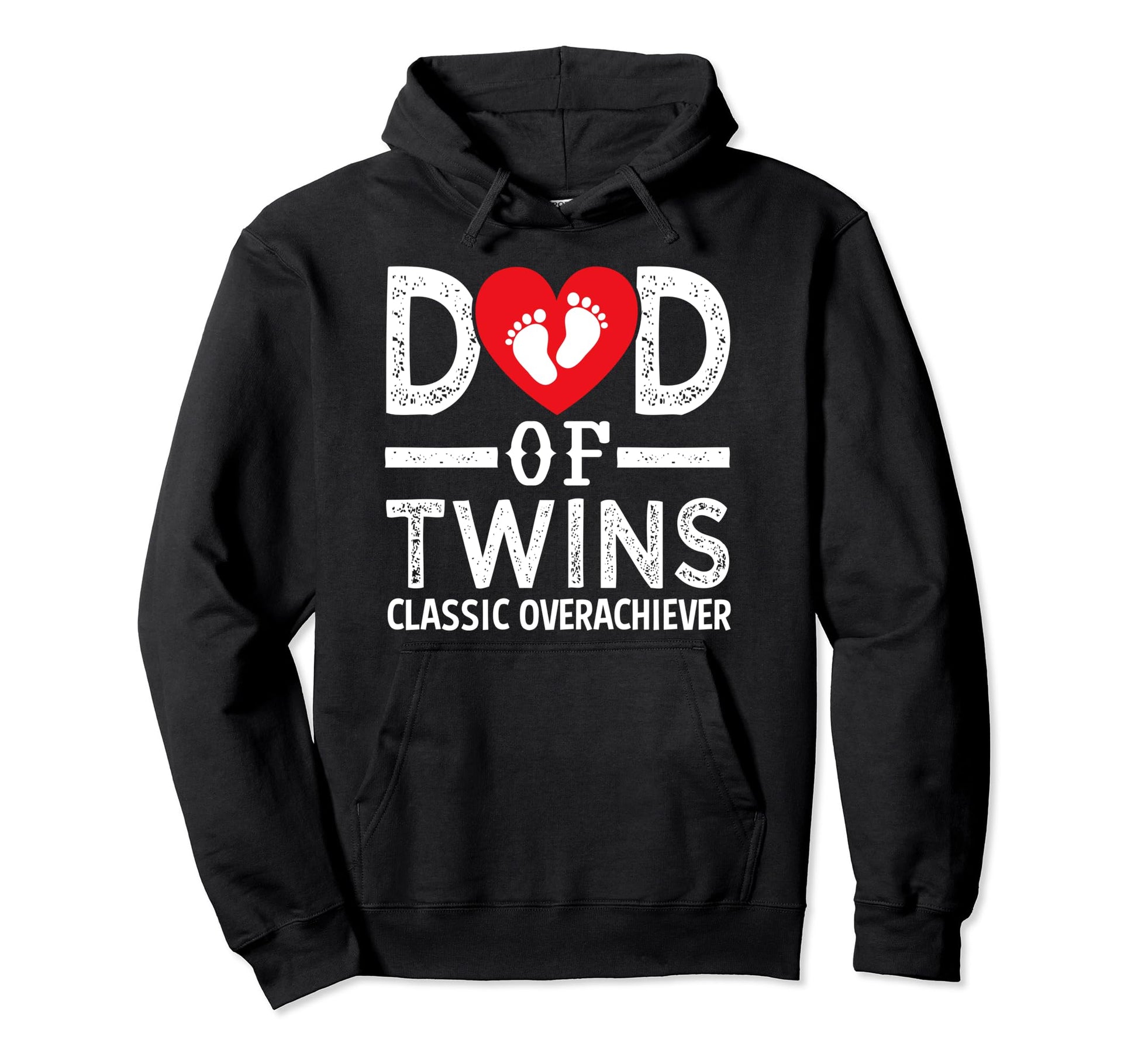 Dad Twins Overachiever Fathers Day Hoodie - Fun Novelty Design for Adults - T-Shirt, Sweatshirt, Hoodie
