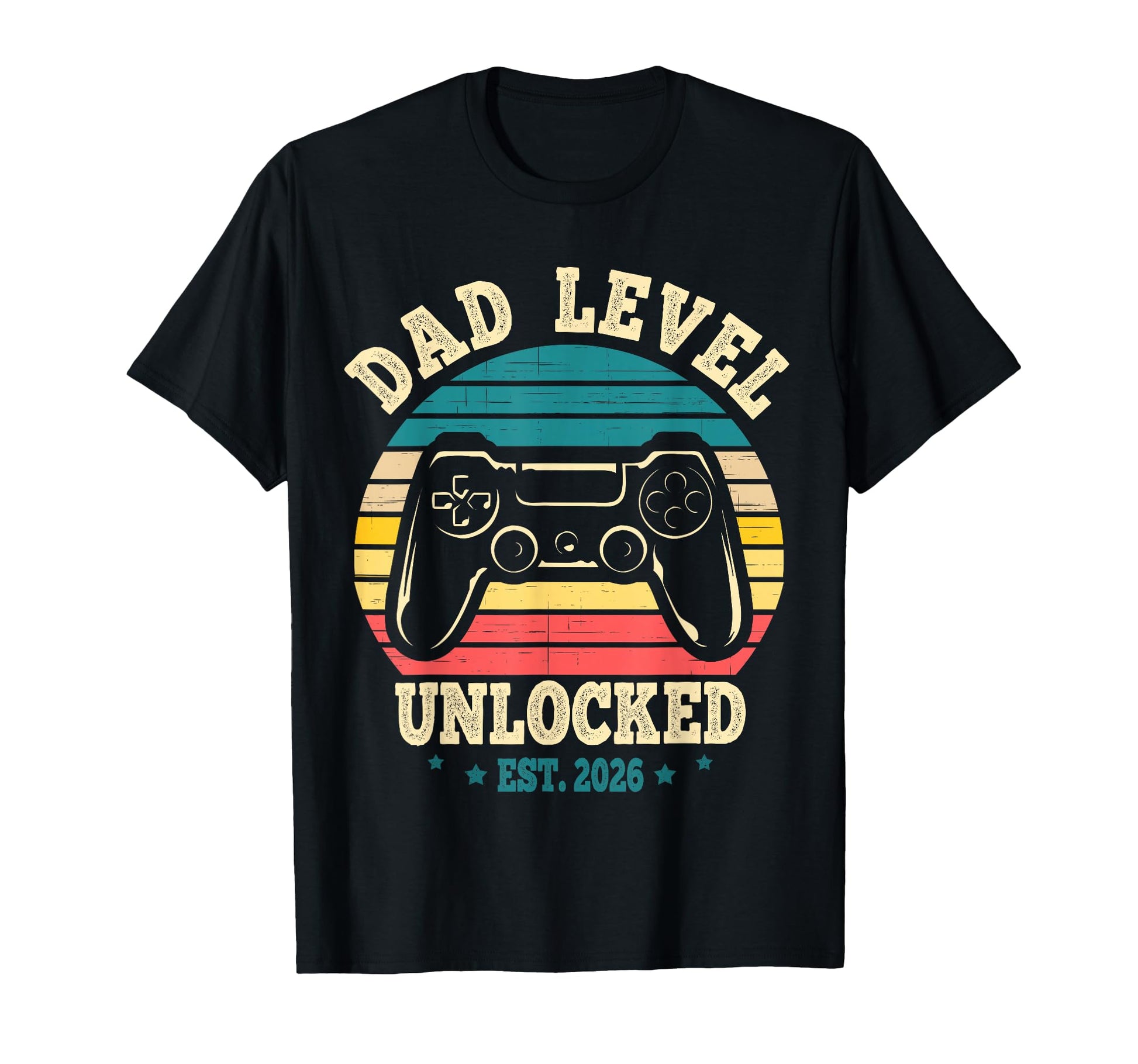 Dad Level Unlocked 2026 First Time T-Shirt - Aesthetic Graphic for Adults - T-Shirt, Sweatshirt, Hoodie