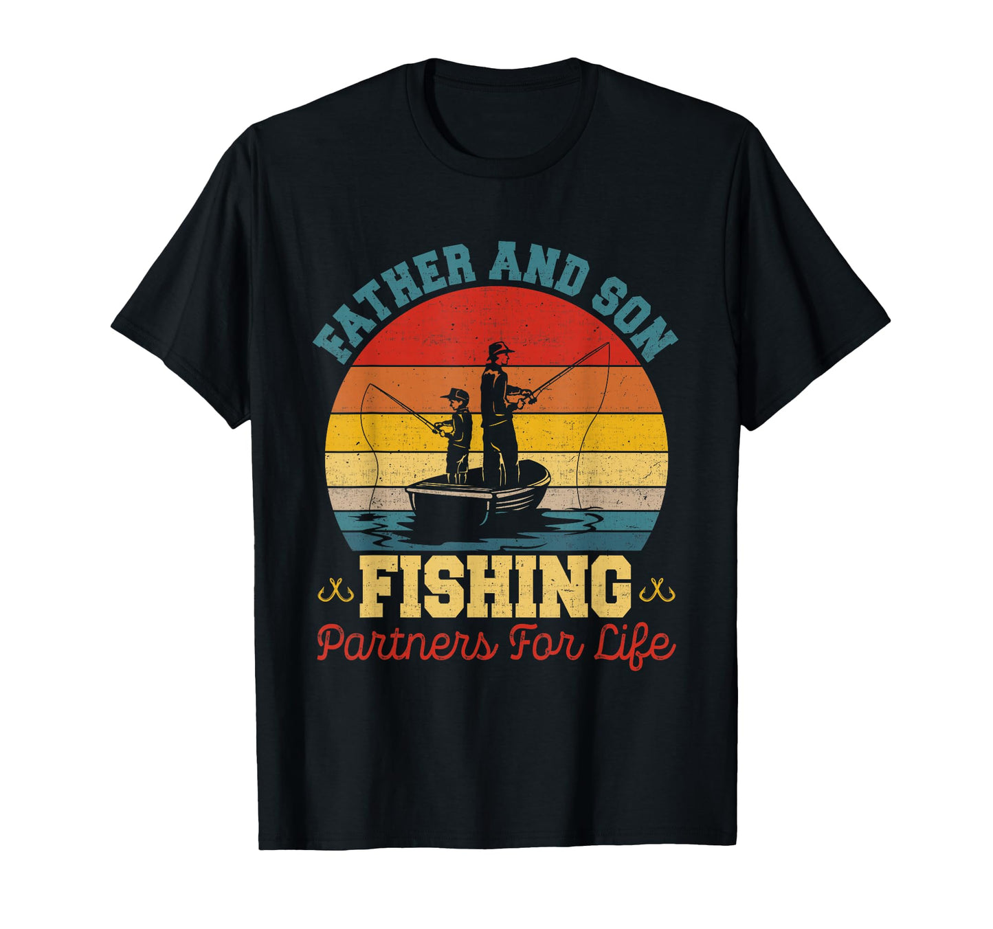 Father And Son Fishing Partners Life T-Shirt - Graphic Print Men Women - T-Shirt, Sweatshirt, Hoodie