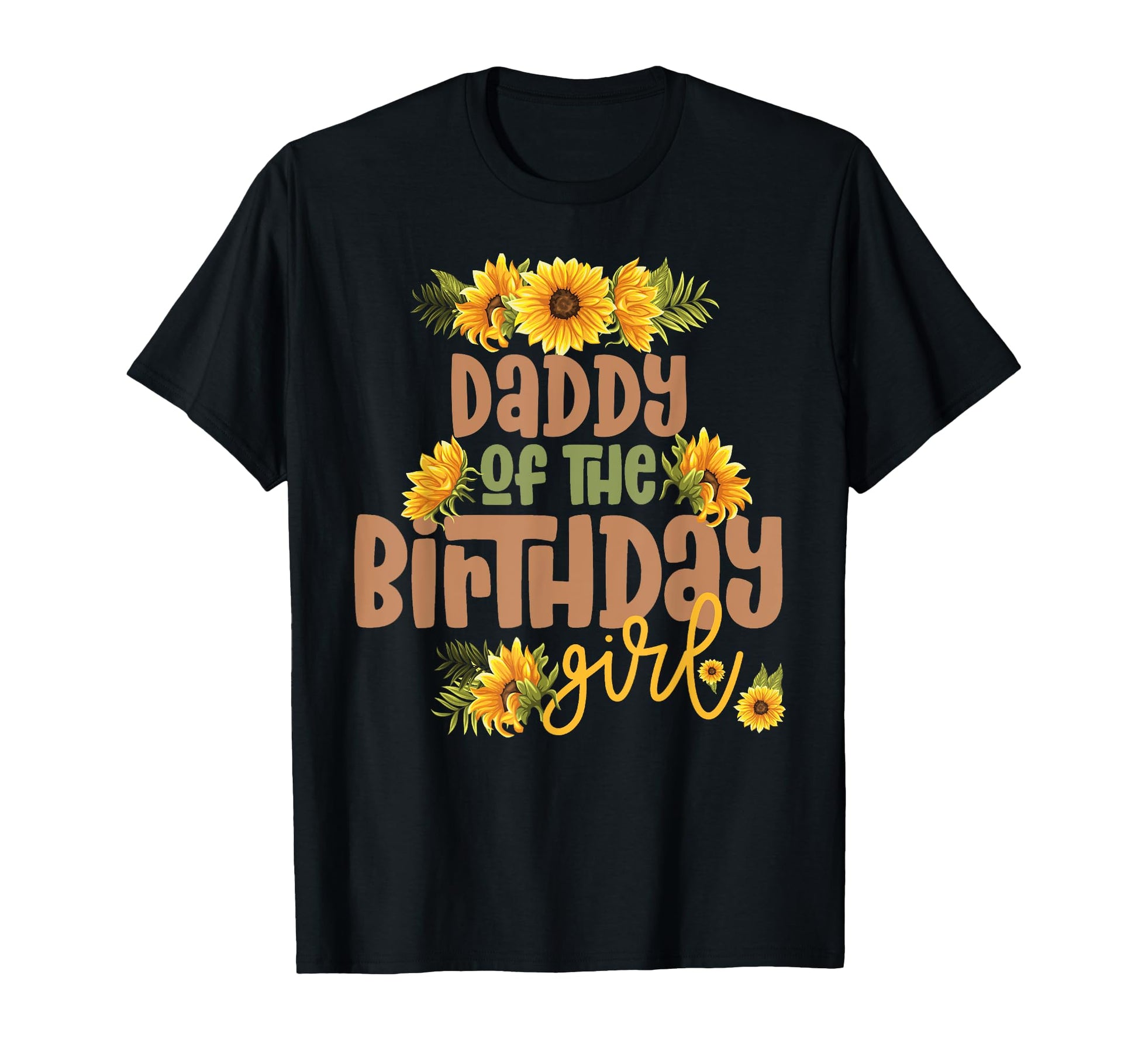 Daddy Birthday Sunflower Birthday T-Shirt - Minimalist Print for Adults - T-Shirt, Sweatshirt, Hoodie