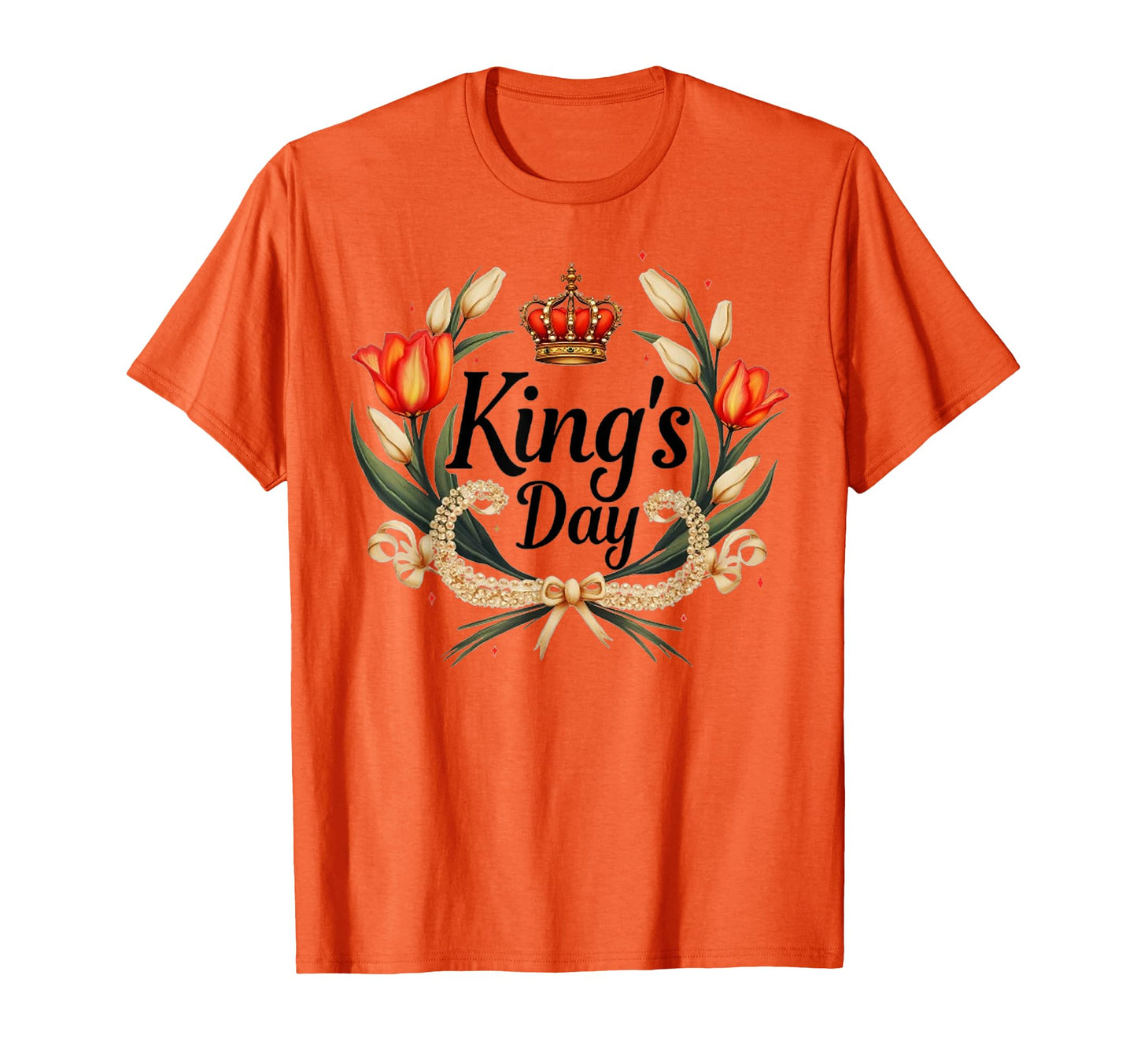 Koningsdag Netherlands 2025 Crown T-Shirt - Novelty Apparel for Adults - T-Shirt, Sweatshirt, Hoodie