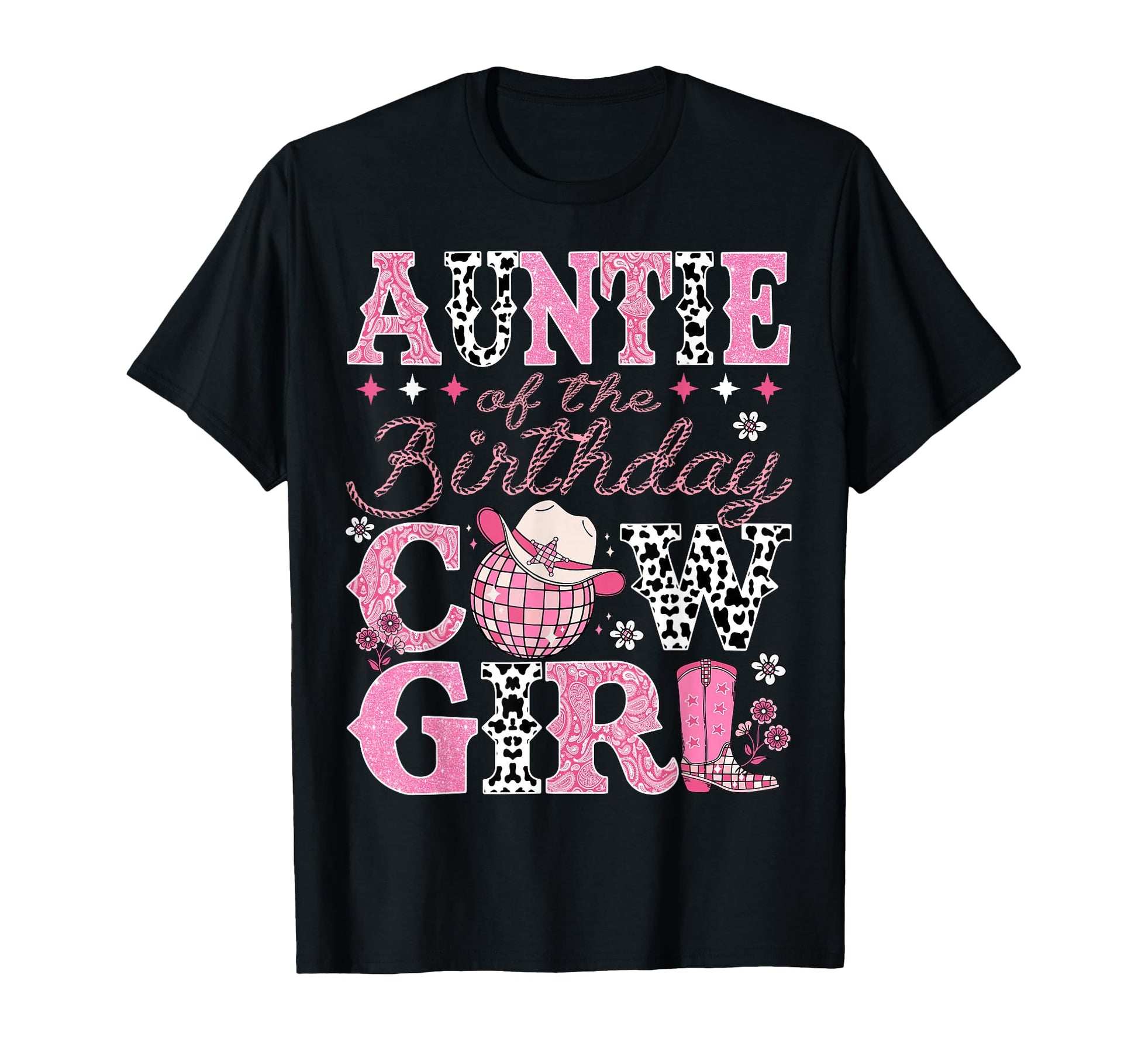 Auntie Birthday Cowgirl Rodeo Auntie T-Shirt - Streetwear Style Unisex - T-Shirt, Sweatshirt, Hoodie