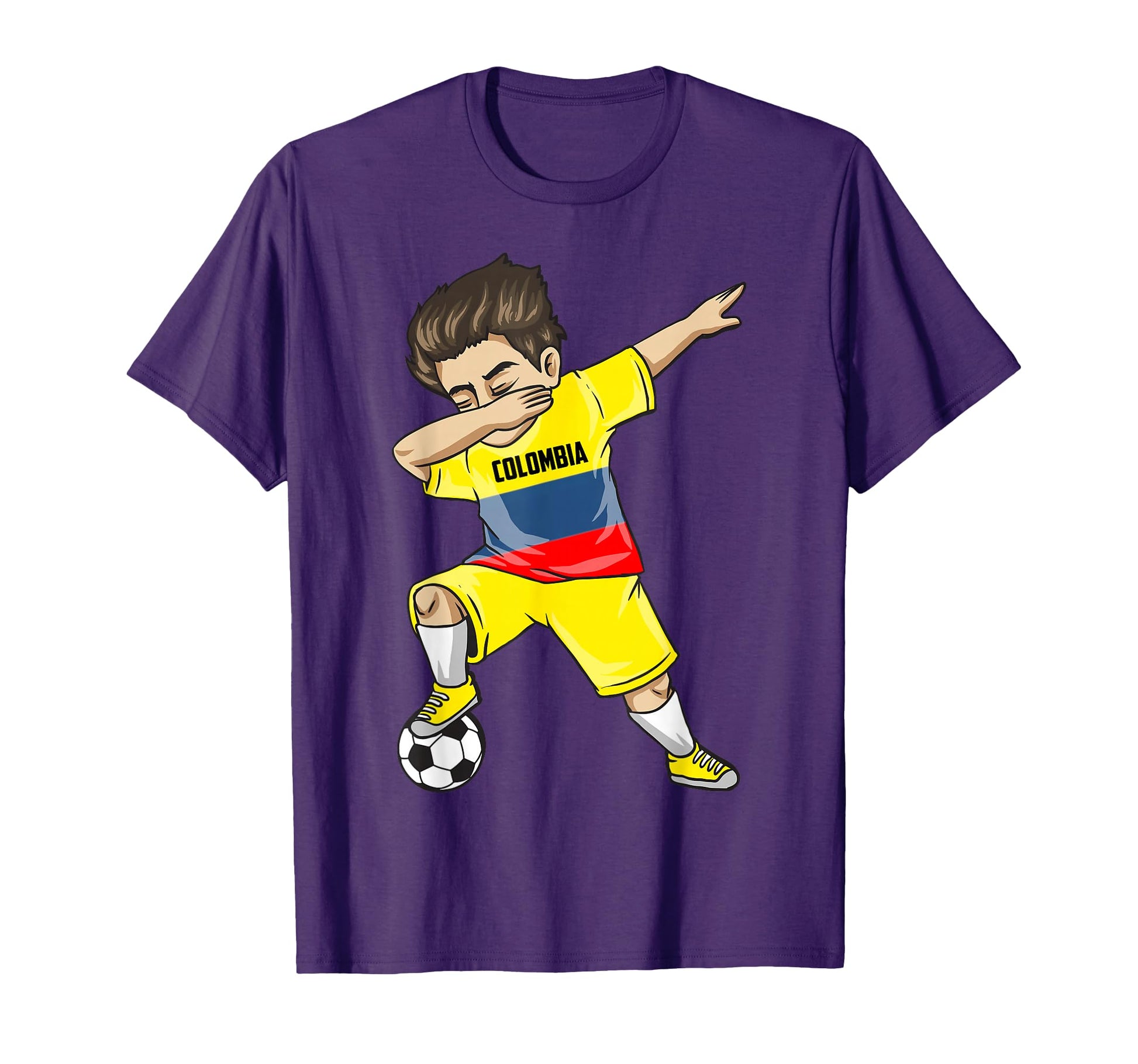 Dabbing Colombian Soccer Colombia T-Shirt - Casual Everyday Wear Unisex - T-Shirt, Sweatshirt, Hoodie