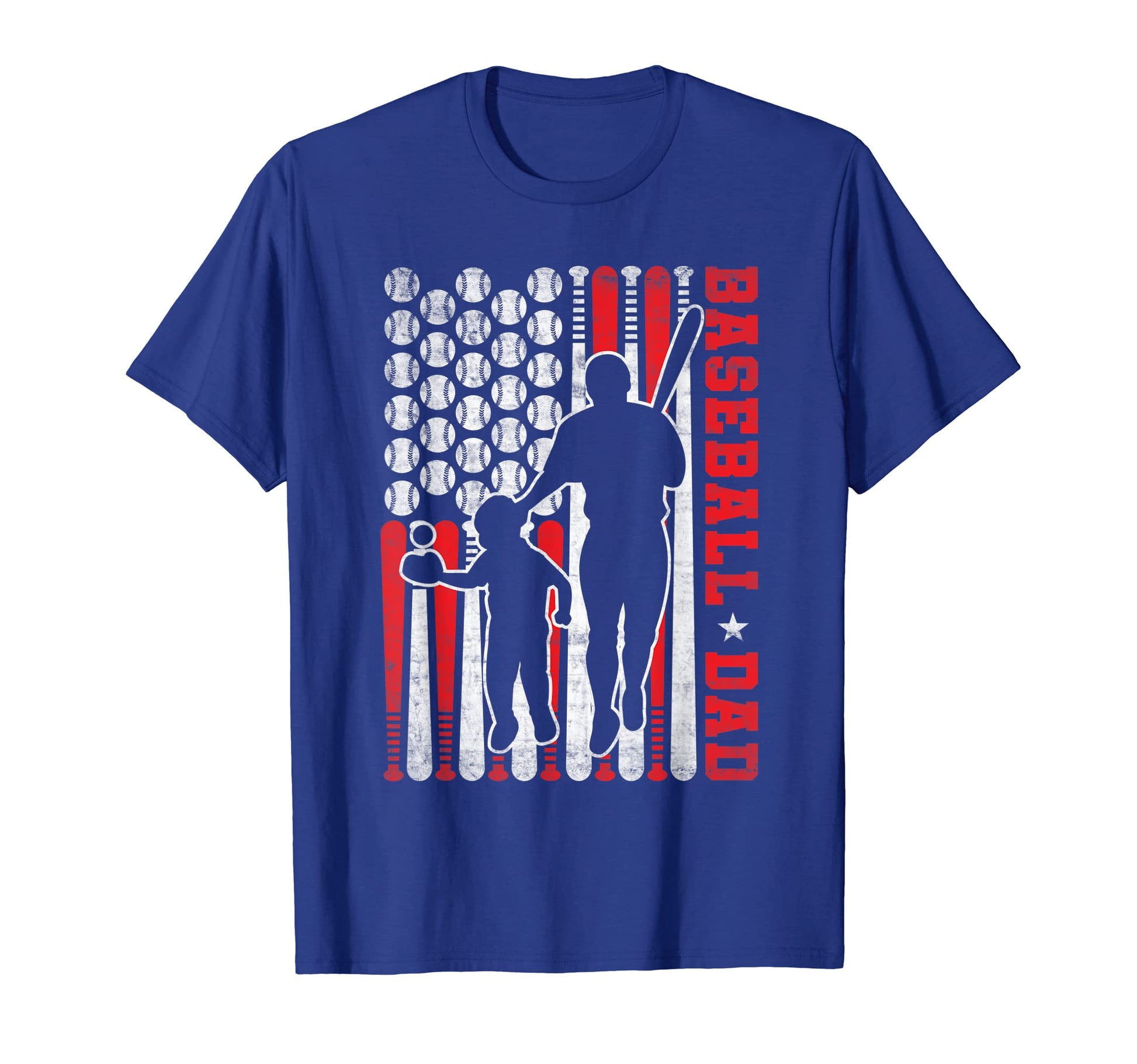 Patriotic Baseball Dad Coach Batter T-Shirt - Fun Novelty Design Unisex - T-Shirt, Sweatshirt, Hoodie