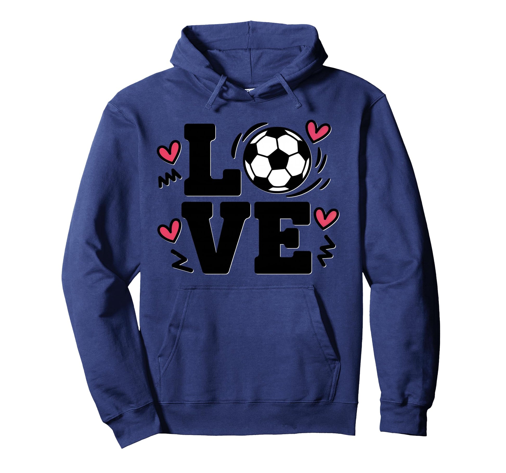 Love Soccer Player Womens Beautiful Hoodie - Custom Art Print for Adults - T-Shirt, Sweatshirt, Hoodie