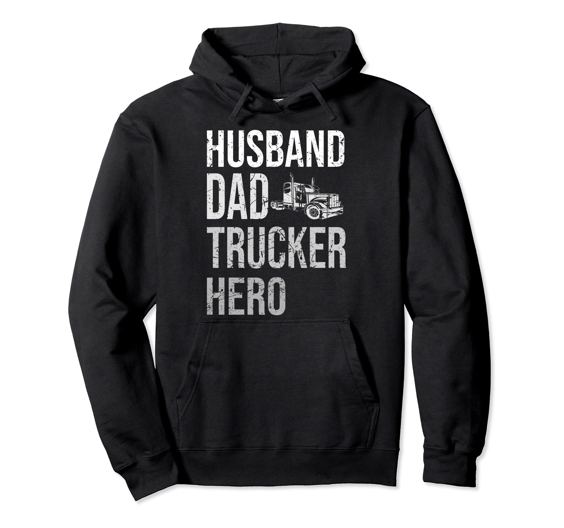 Best Trucking Dad Ever Big Rid Trucker Hoodie - Custom Art Print Unisex - T-Shirt, Sweatshirt, Hoodie