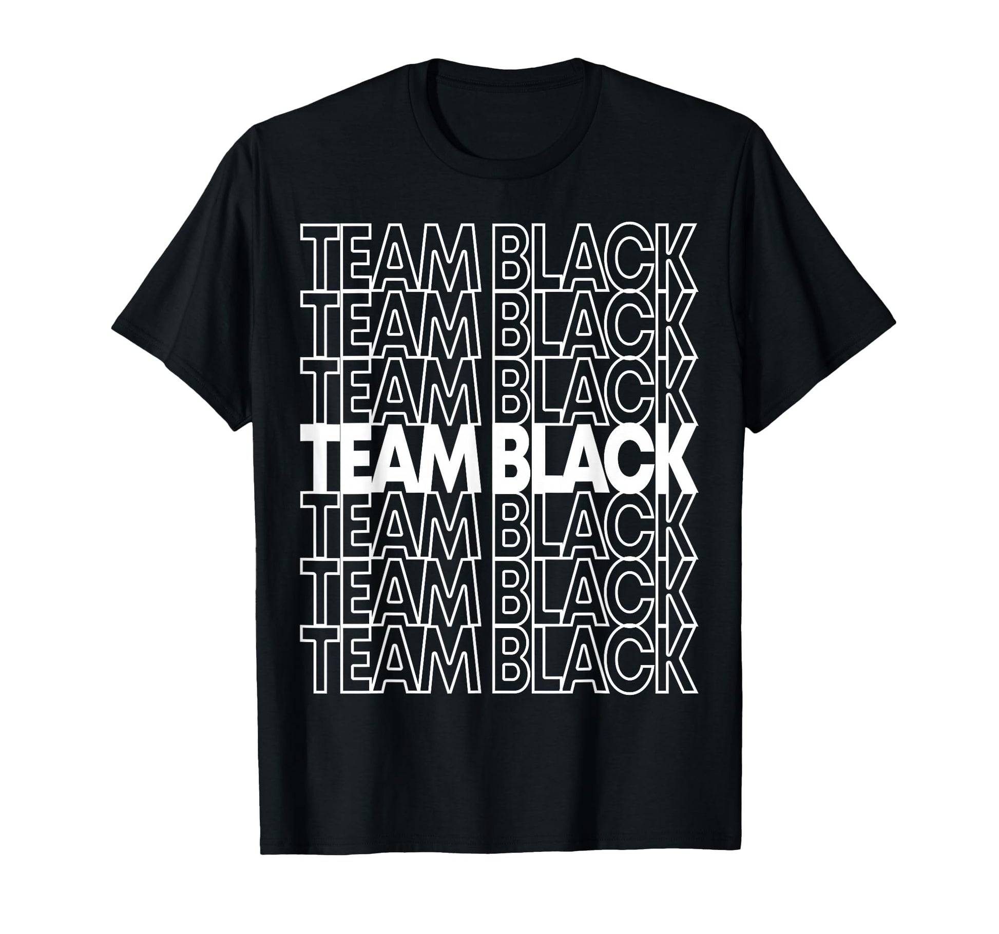 Team Black School Spirit T-Shirt - Fun Novelty Design for Adults - T-Shirt, Sweatshirt, Hoodie