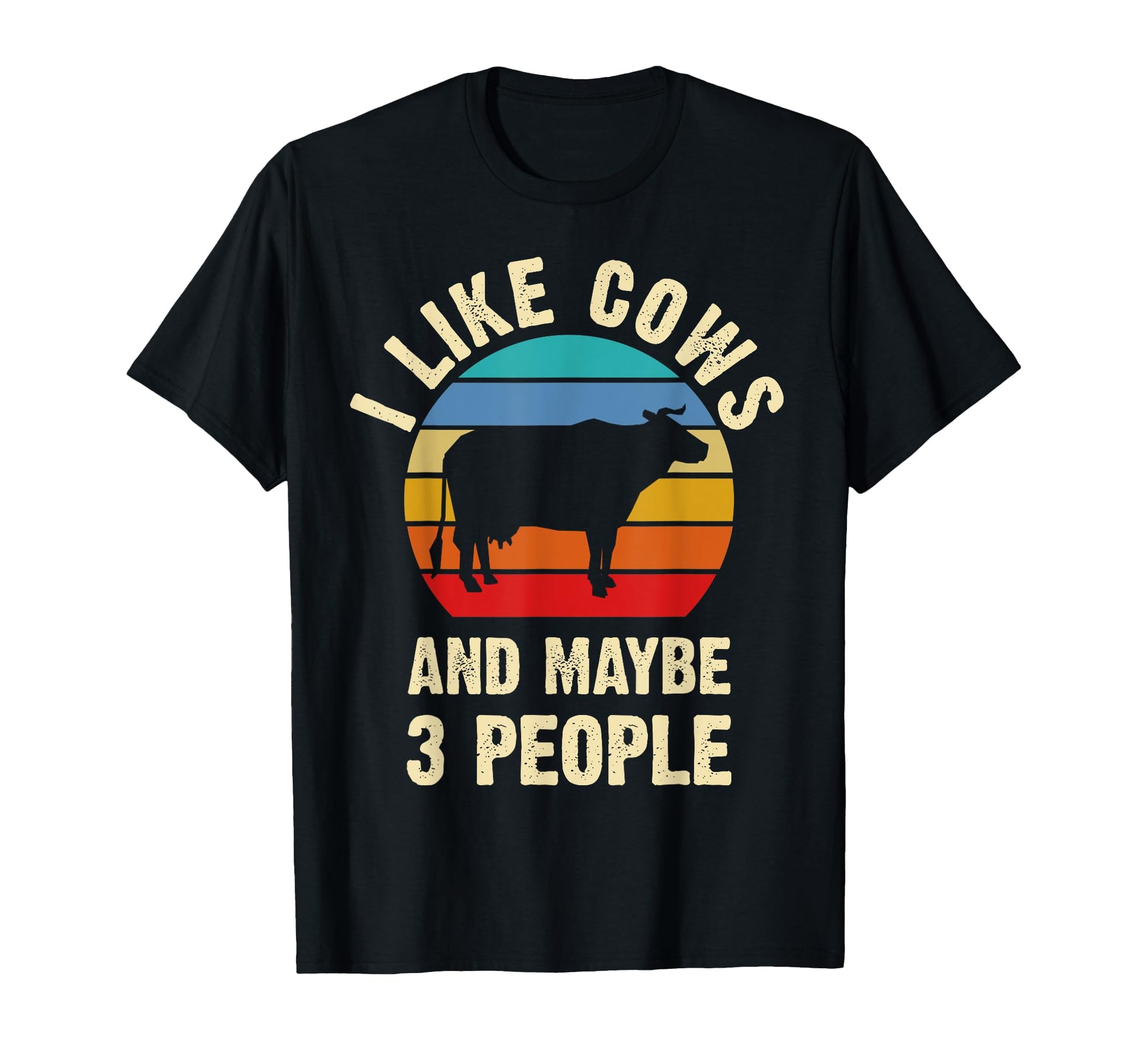 I Like Cows And Maybe 3 People T-Shirt - Aesthetic Graphic for Adults - T-Shirt, Sweatshirt, Hoodie