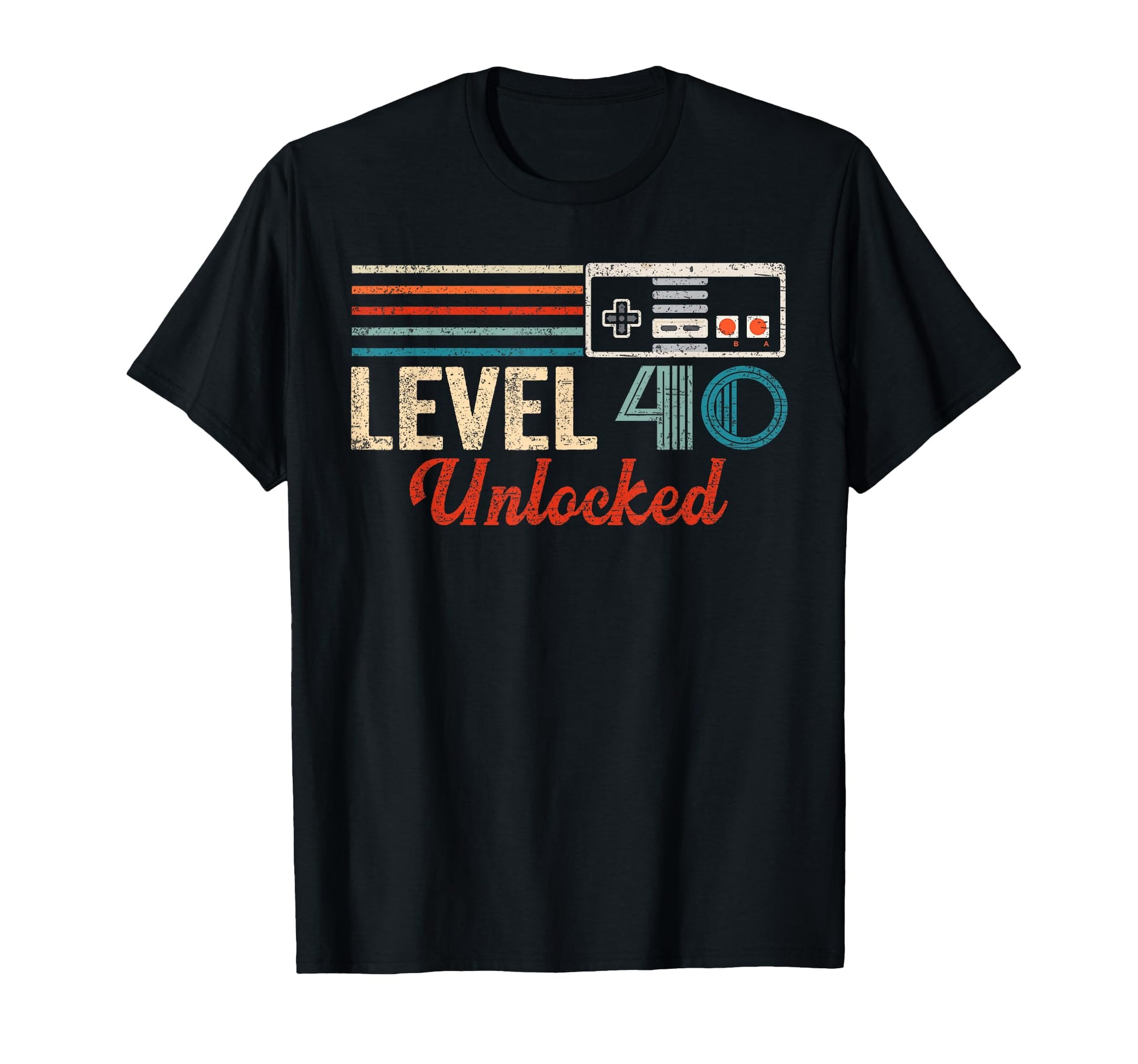 Unlocked Level 40 Birthday Video Game T-Shirt - Novelty Apparel Men Women - T-Shirt, Sweatshirt, Hoodie