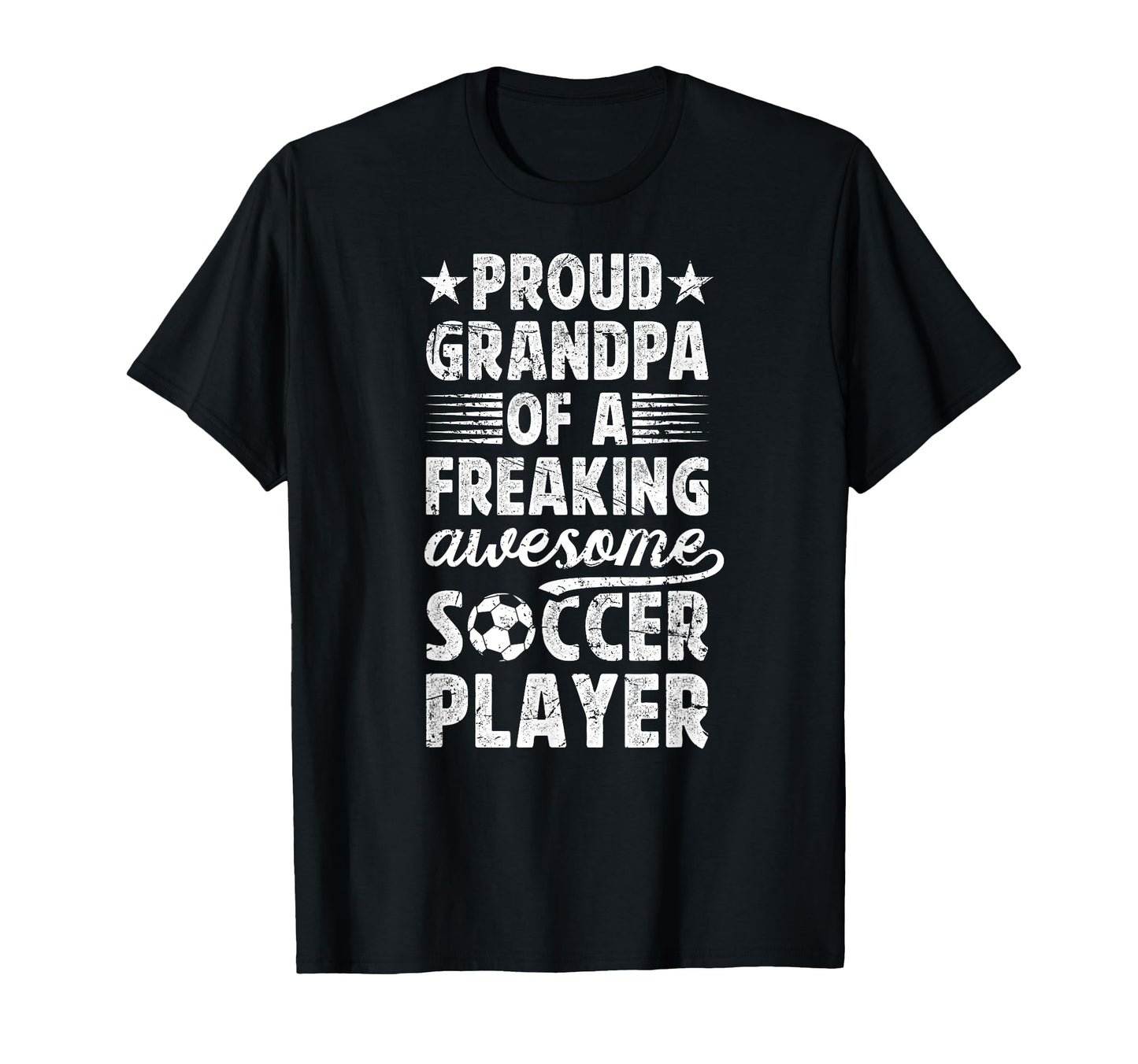 Proud Grandpa Soccer Player Grandfather T-Shirt - Trendy Graphic Men Women - T-Shirt, Sweatshirt, Hoodie