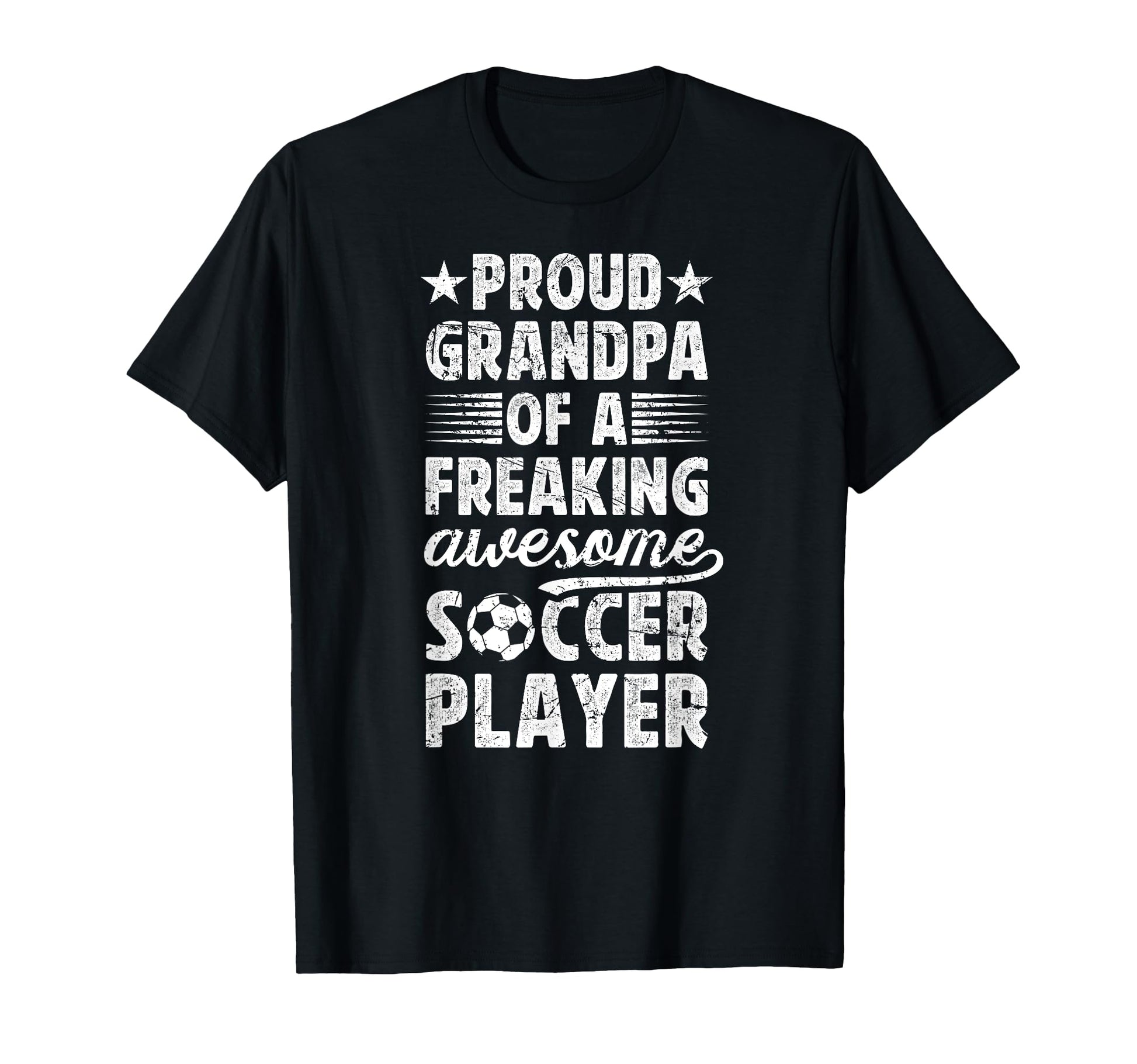 Proud Grandpa Soccer Player Grandfather T-Shirt - Trendy Graphic Men Women - T-Shirt, Sweatshirt, Hoodie