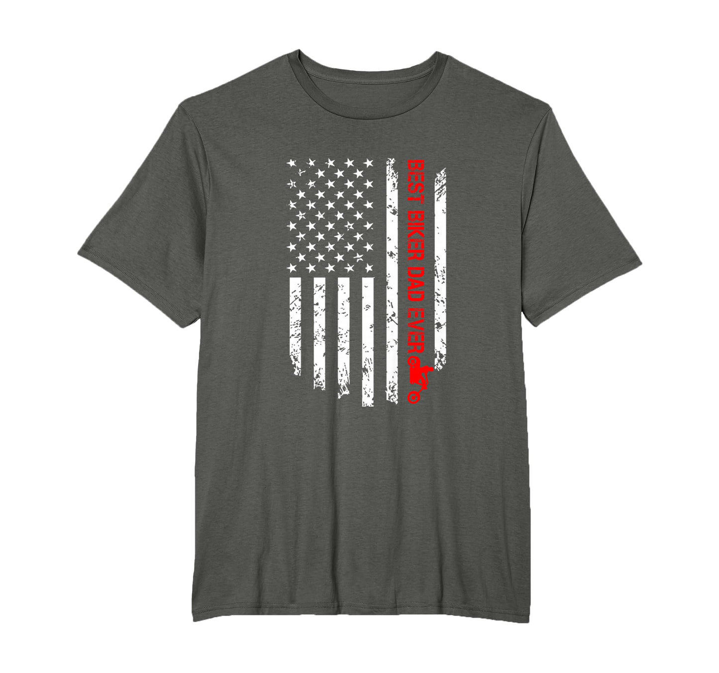 Mens Best Biker Dad Ever American Flag T-Shirt - Streetwear Style Men Women - T-Shirt, Sweatshirt, Hoodie