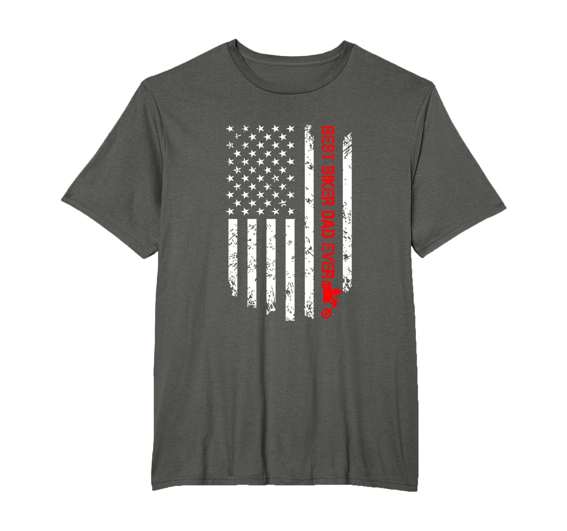 Mens Best Biker Dad Ever American Flag T-Shirt - Streetwear Style Men Women - T-Shirt, Sweatshirt, Hoodie