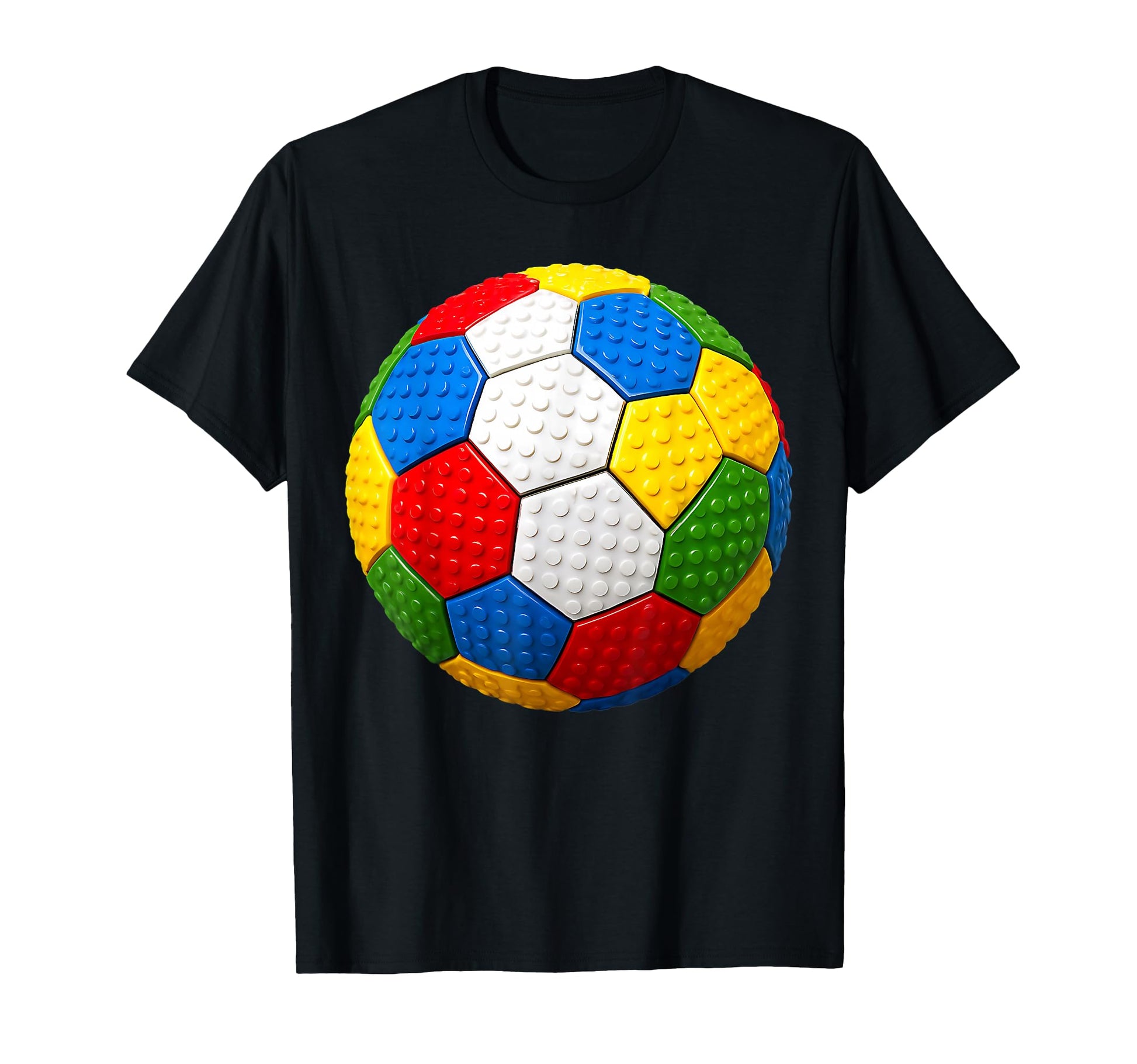 Build Brick Blocks Soccer Fan T-Shirt - Casual Everyday Wear Unisex - T-Shirt, Sweatshirt, Hoodie