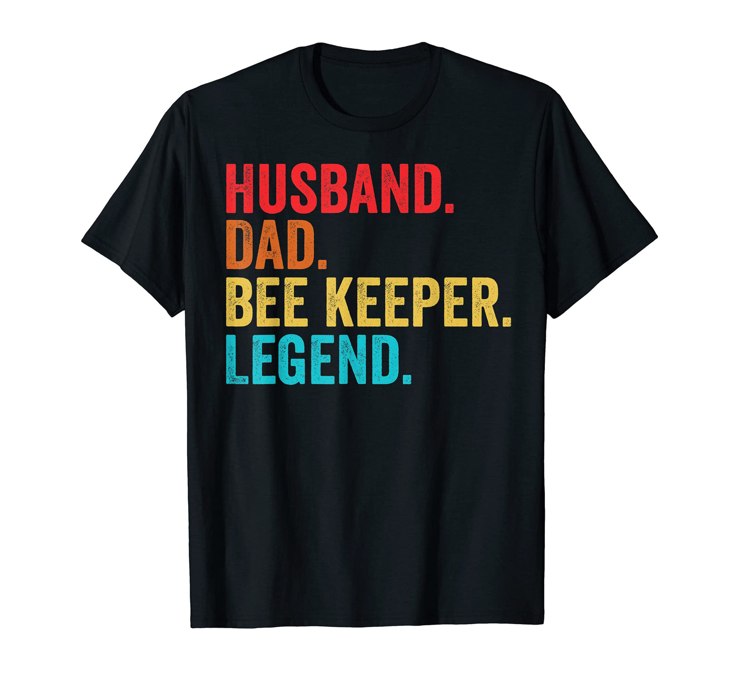 Mens Husband Dad Bee Keeper T-Shirt - Casual Everyday Wear Men Women - T-Shirt, Sweatshirt, Hoodie