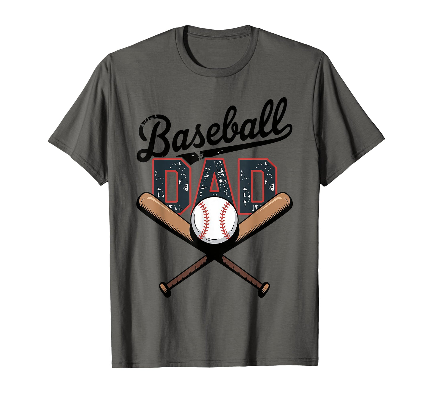 Funny Baseball Dad Fathers Day Game T-Shirt - Minimalist Print for Adults - T-Shirt, Sweatshirt, Hoodie