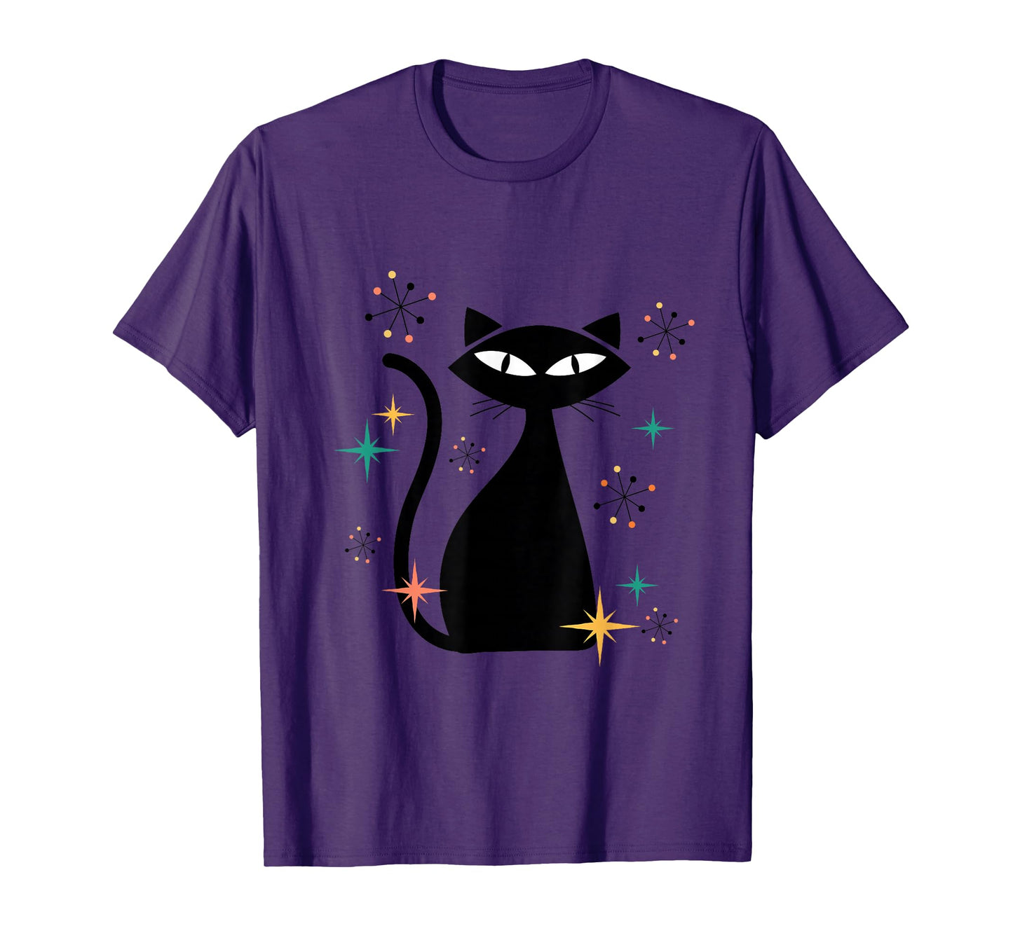 Atomic Age Mid Century Cat Space Modern T-Shirt - Streetwear Style Unisex - T-Shirt, Sweatshirt, Hoodie