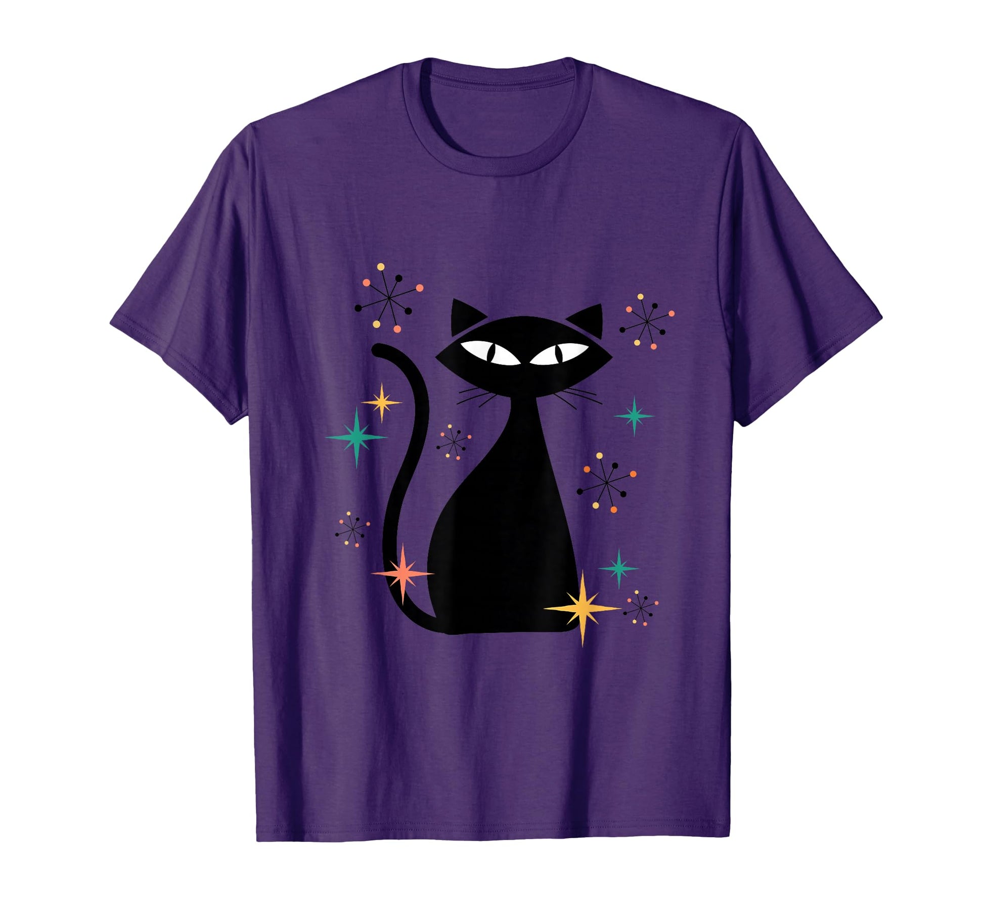 Atomic Age Mid Century Cat Space Modern T-Shirt - Streetwear Style Unisex - T-Shirt, Sweatshirt, Hoodie