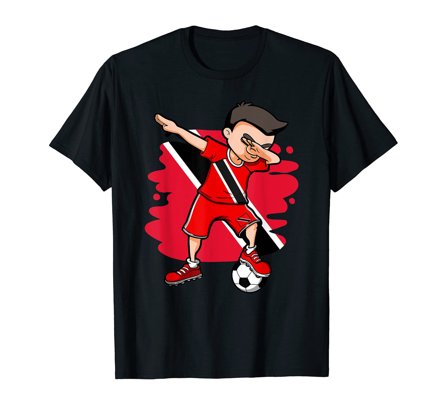 Dabbing Soccer Trinidad And Tobago Fans T-Shirt - Graphic Print Men Women - T-Shirt, Sweatshirt, Hoodie