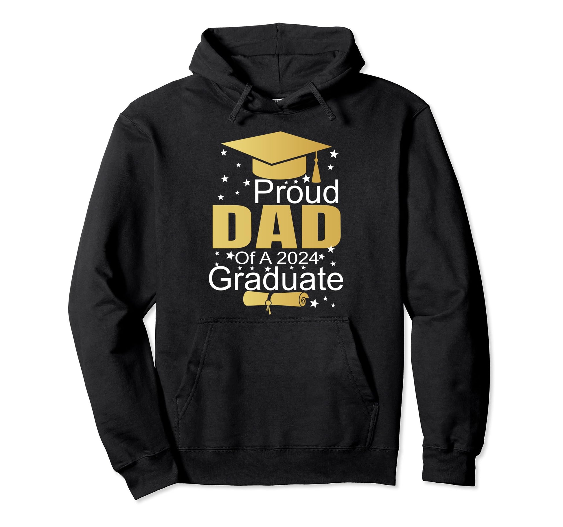 Proud Dad 2024 Graduate Class 2024 Hoodie - Unique Graphic Unisex - T-Shirt, Sweatshirt, Hoodie