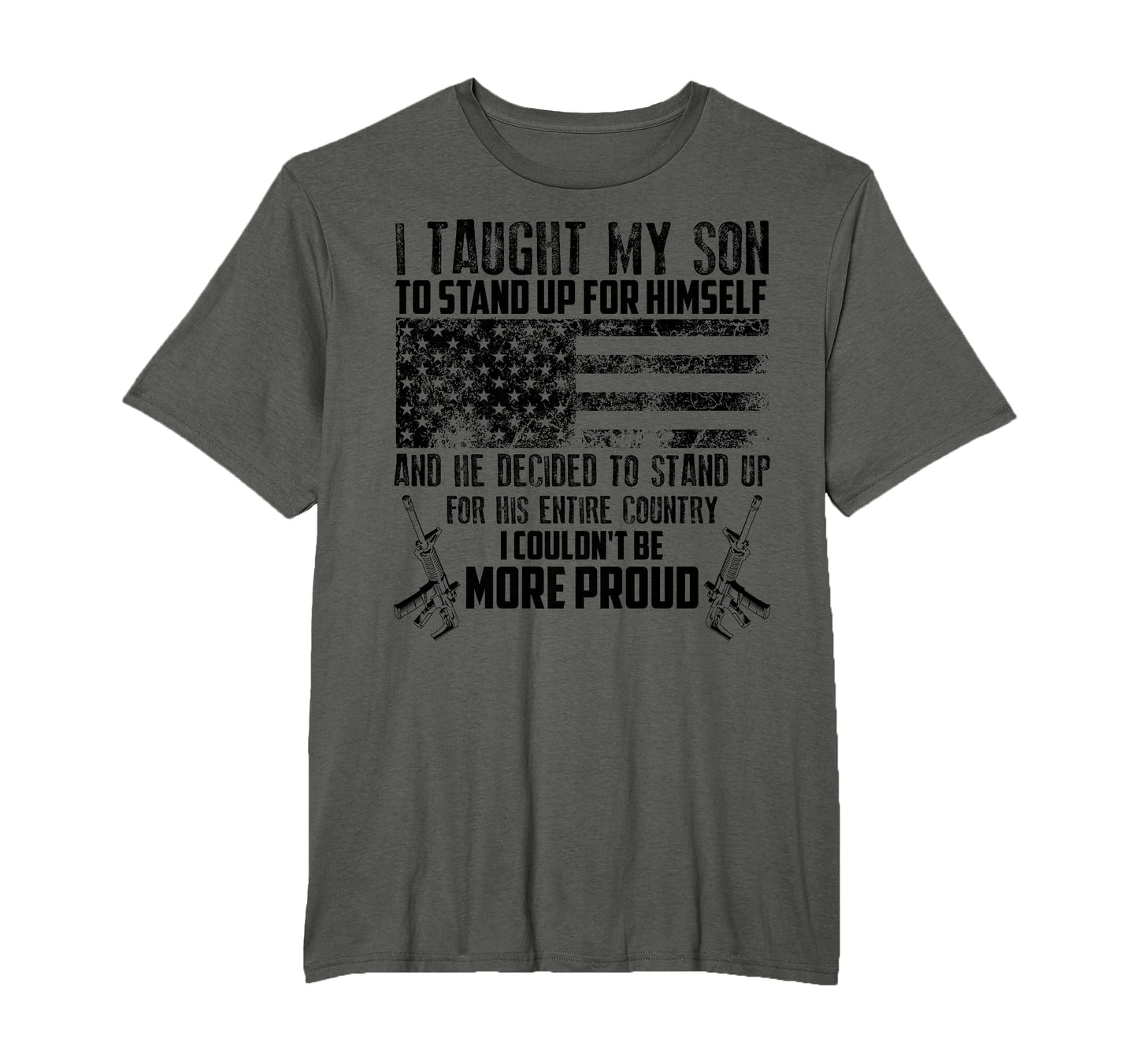 I Taught My Son To Stand Funny Us Army T-Shirt - Streetwear Style Unisex - T-Shirt, Sweatshirt, Hoodie