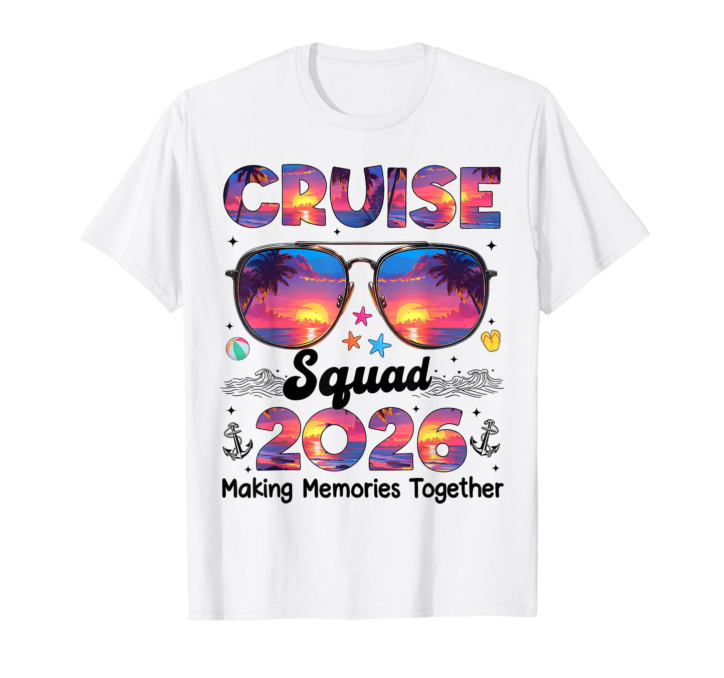 Cruise Squad 2026 Summer Vacation T-Shirt - Minimalist Print for Adults - T-Shirt, Sweatshirt, Hoodie