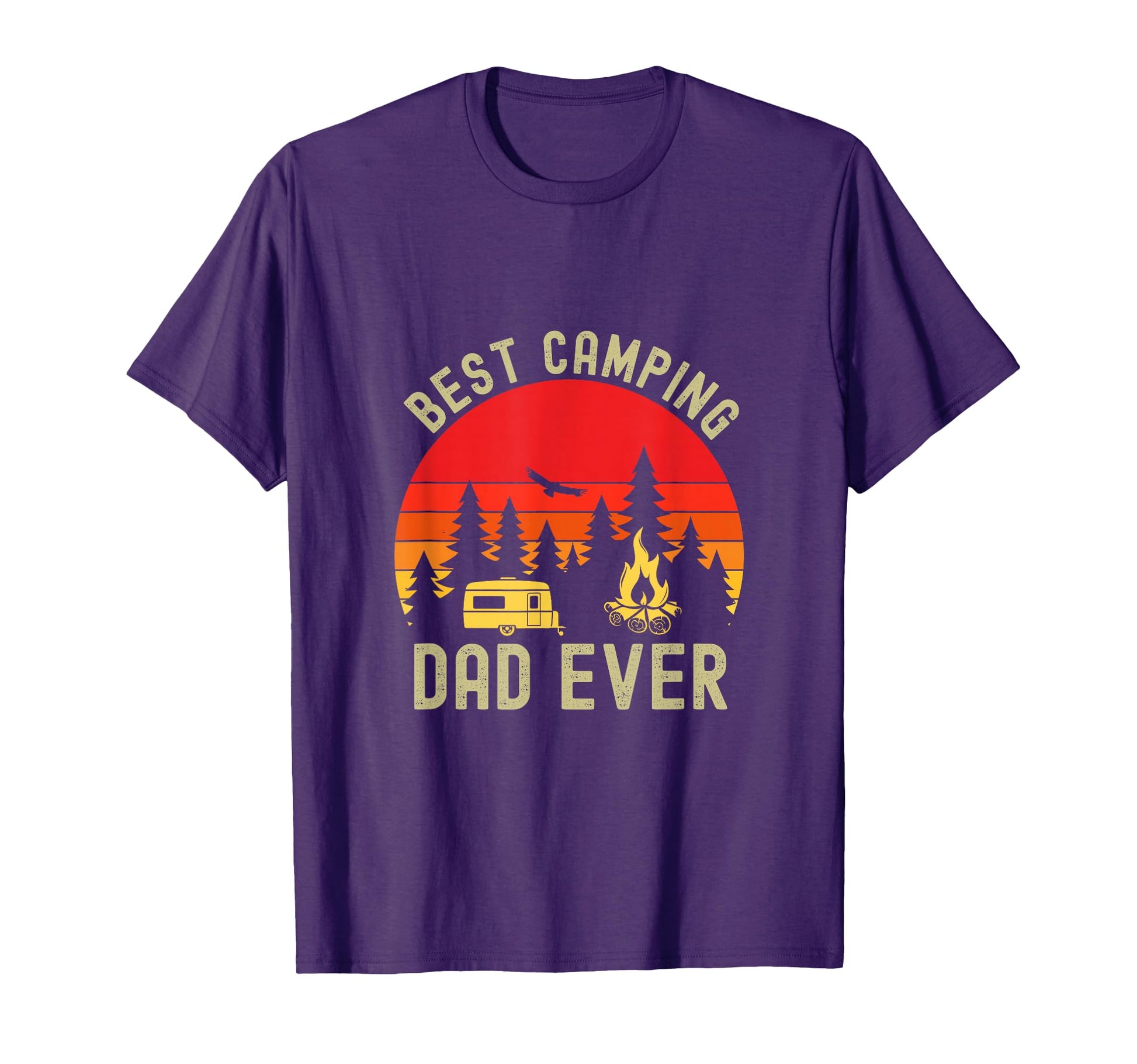 Best Camping Dad Ever Camping T-Shirt - Casual Everyday Wear for Adults - T-Shirt, Sweatshirt, Hoodie