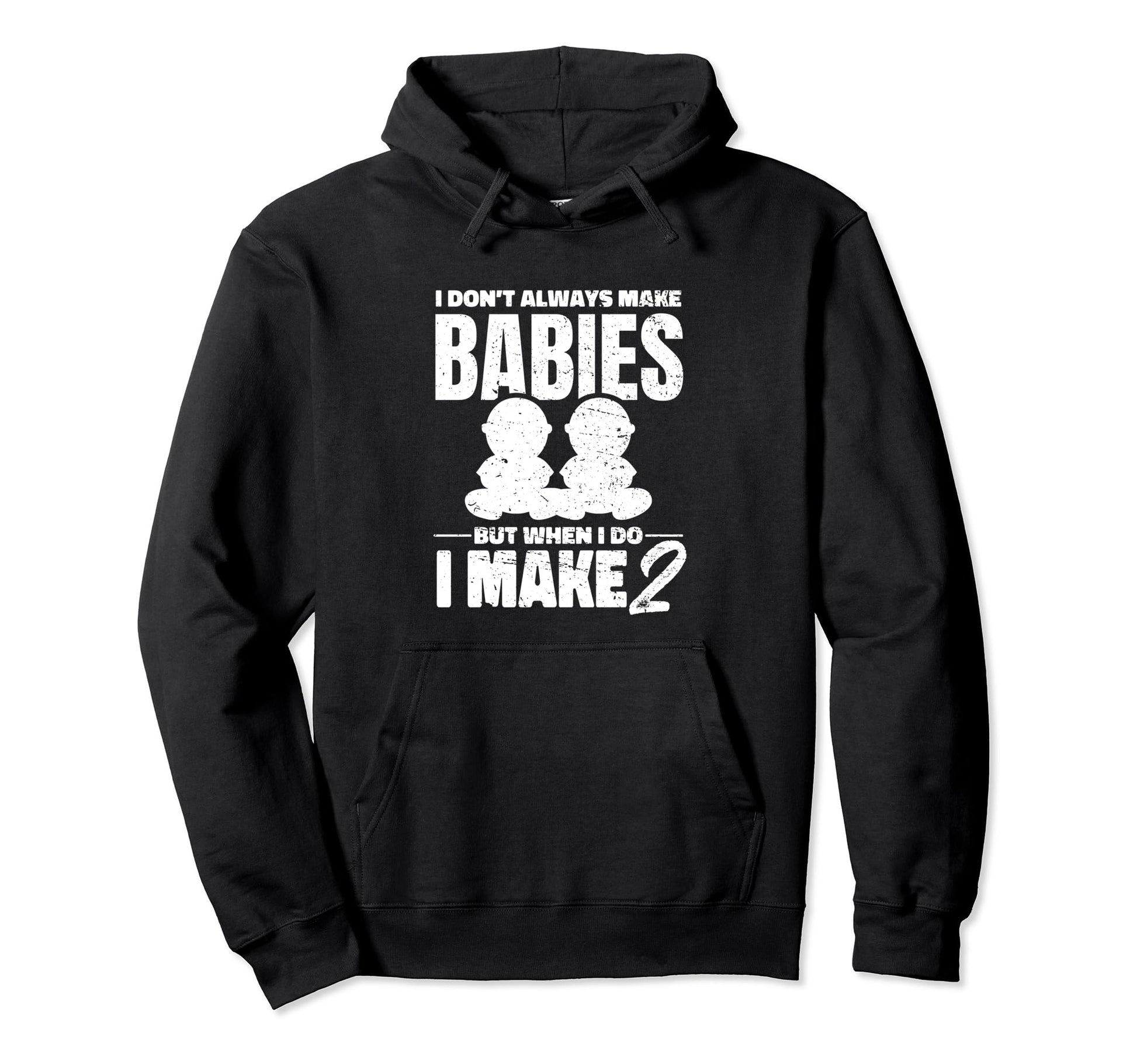Twin Dad Fathers Day Dad Twins Hoodie - Minimalist Print Men Women - T-Shirt, Sweatshirt, Hoodie