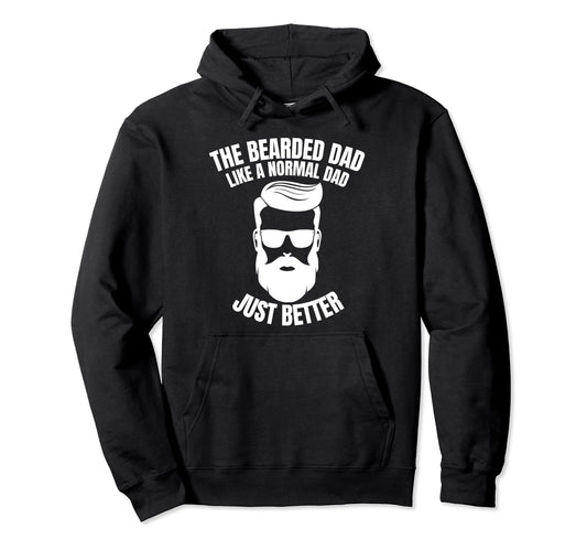 Bearded Dad Mens Beard Funny Superhero Hoodie - Streetwear Style Unisex - T-Shirt, Sweatshirt, Hoodie