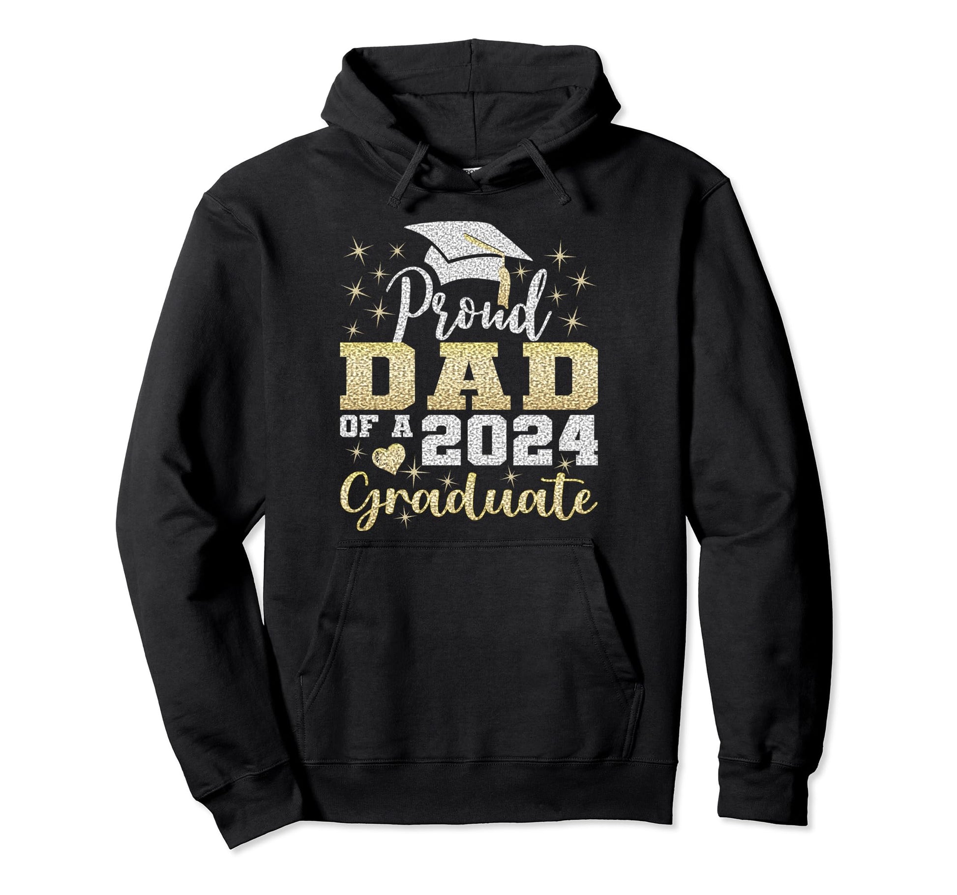 Super Proud Dad 2024 Graduate Awesome Hoodie - Aesthetic Graphic Unisex - T-Shirt, Sweatshirt, Hoodie
