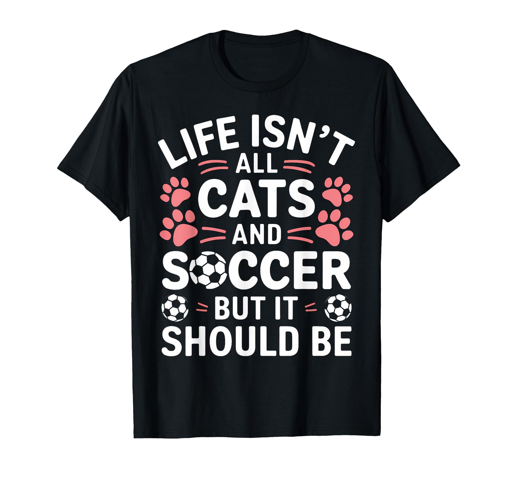 Funny Soccer Player Soccer Lovers Cats Hoodie - Unique Graphic for Adults - T-Shirt, Sweatshirt, Hoodie