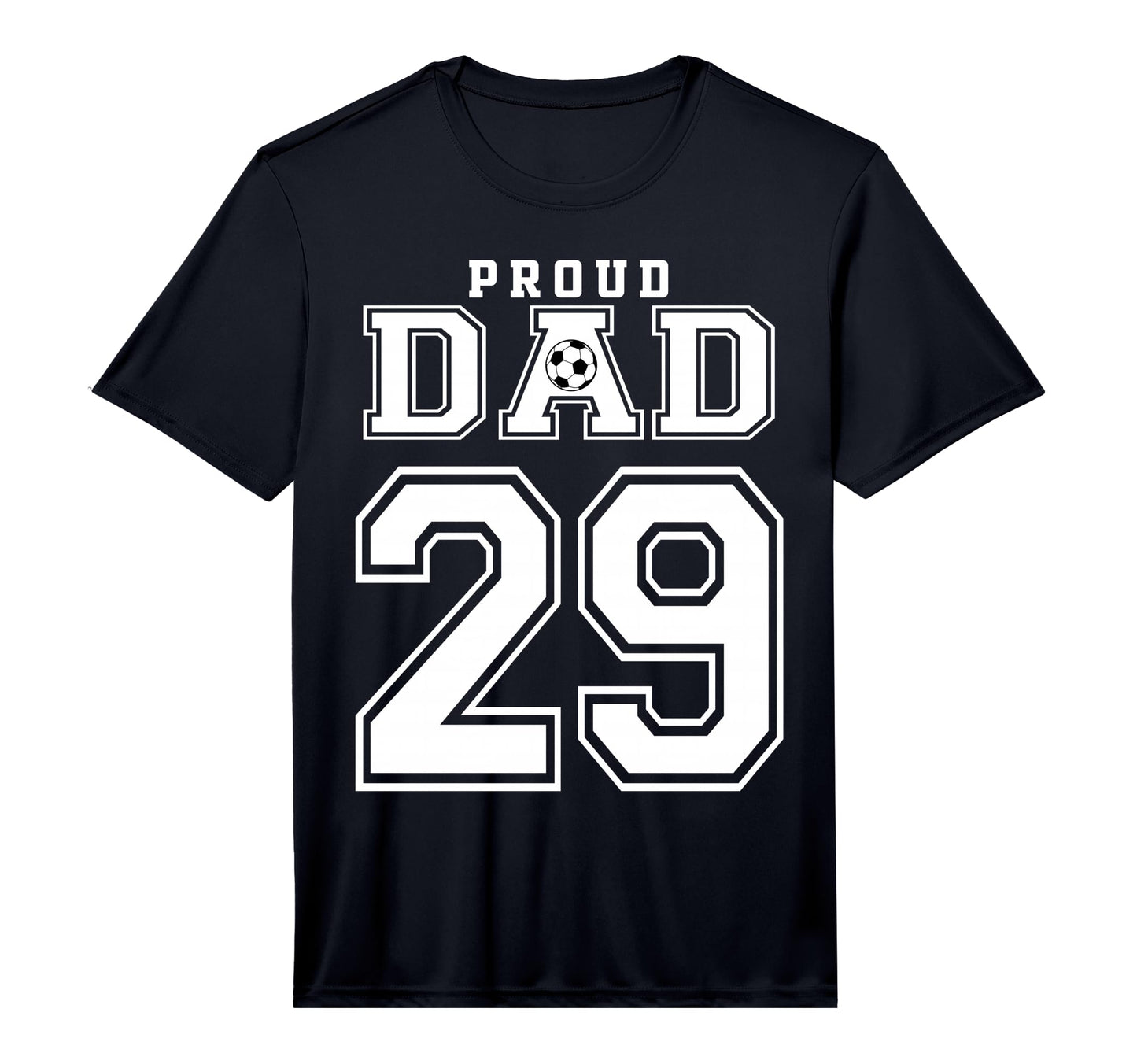 Number 29 Custom Proud Soccer Futbol T-Shirt - Custom Art Print for Adults - T-Shirt, Sweatshirt, Hoodie