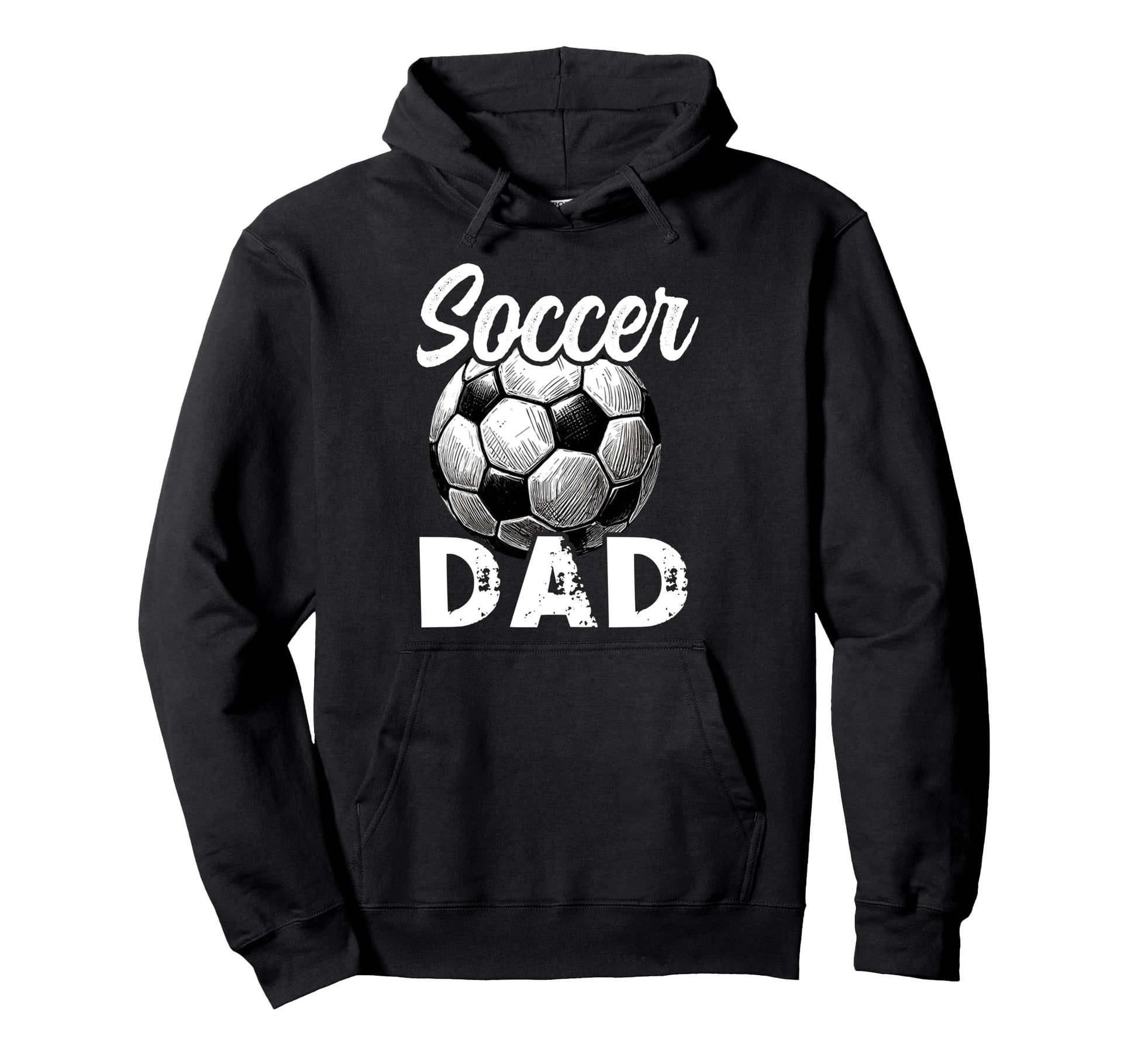 Soccer Dad Fatherhood Papa Soccer Hoodie - Trendy Graphic for Adults - T-Shirt, Sweatshirt, Hoodie